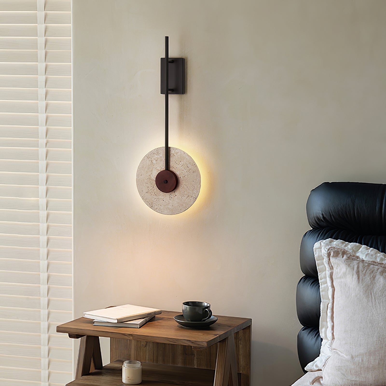 Elysia Applique Murale Moderne en Travertin - Neutralighting