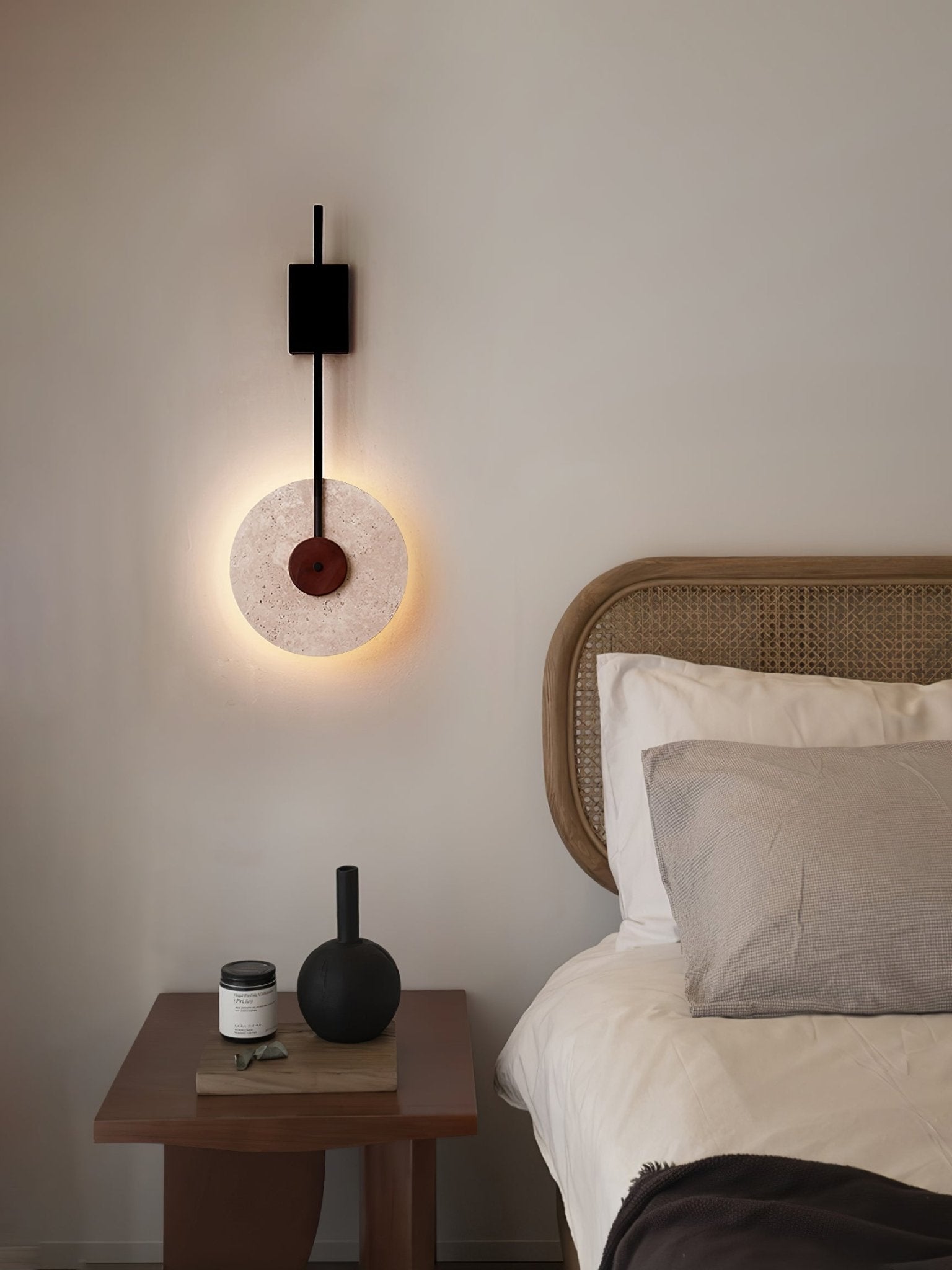 Elysia Applique Murale Moderne en Travertin - Neutralighting