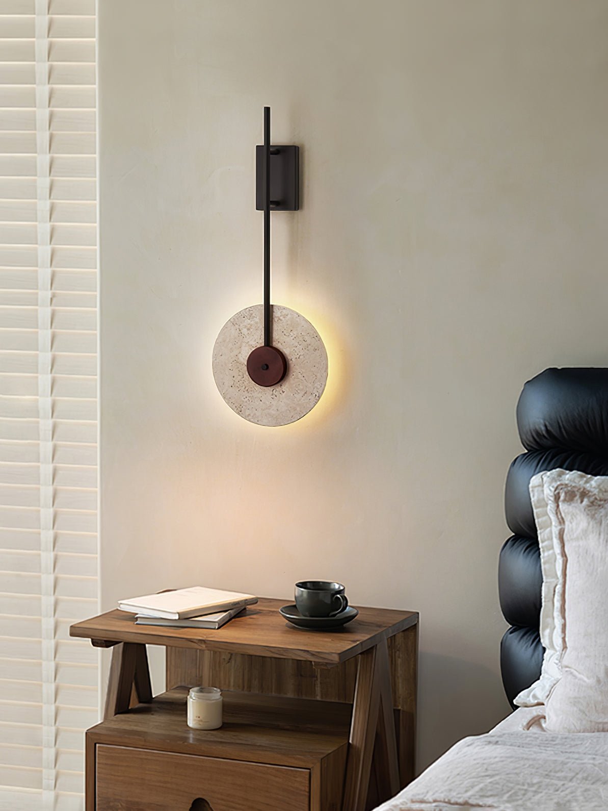 Elysia Applique Murale Moderne en Travertin - Neutralighting
