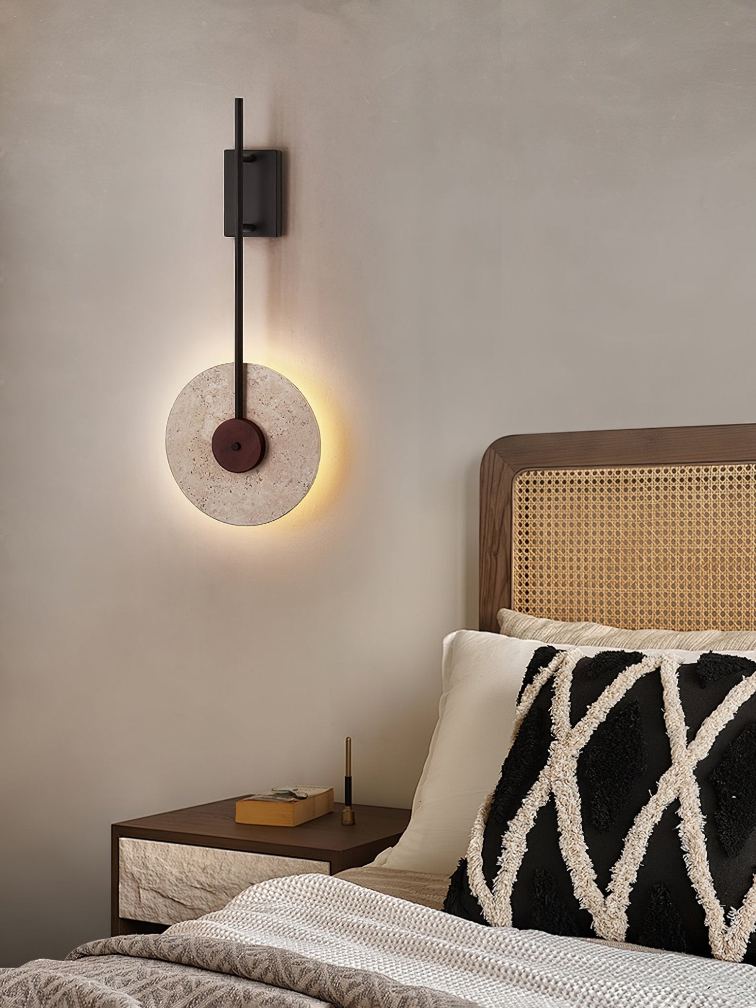 Elysia Applique Murale Moderne en Travertin - Neutralighting