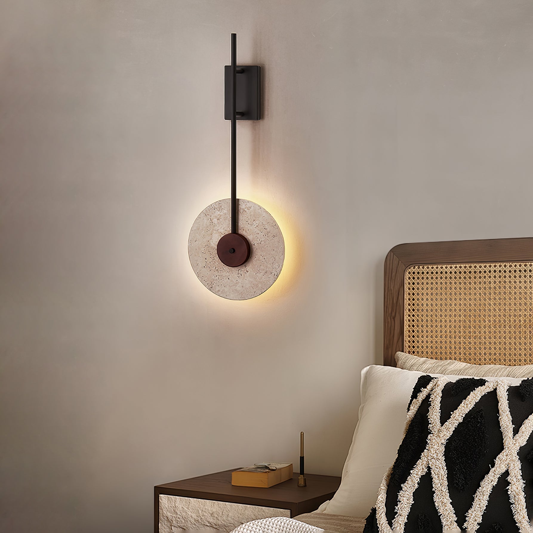 Elysia Applique Murale Moderne en Travertin - Neutralighting