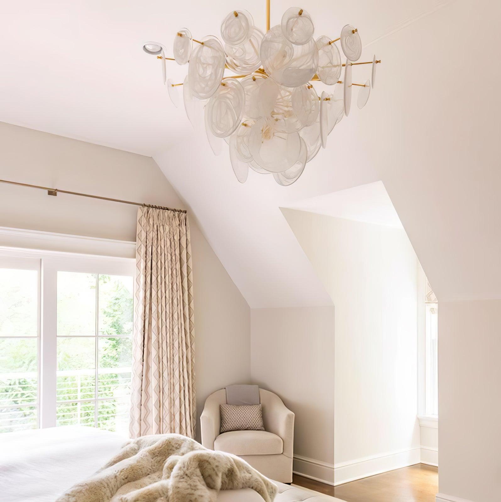Olvynis Lustre en Cristal et Laiton avec Disques Luxueux - Neutralighting