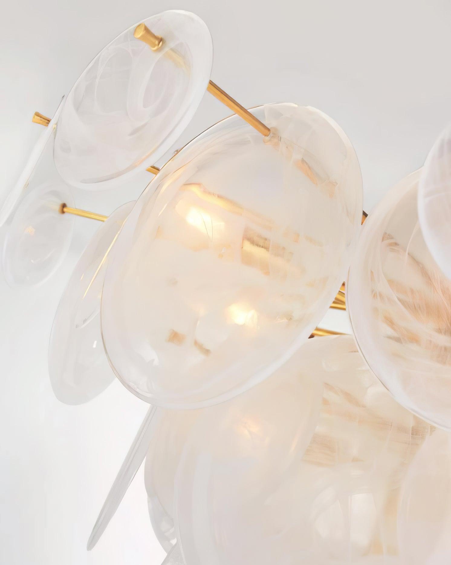 Olvynis Lustre en Cristal et Laiton avec Disques Luxueux - Neutralighting