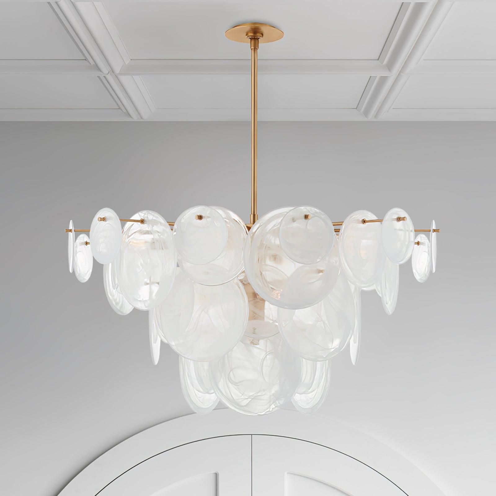 Olvynis Lustre en Cristal et Laiton avec Disques Luxueux - Neutralighting