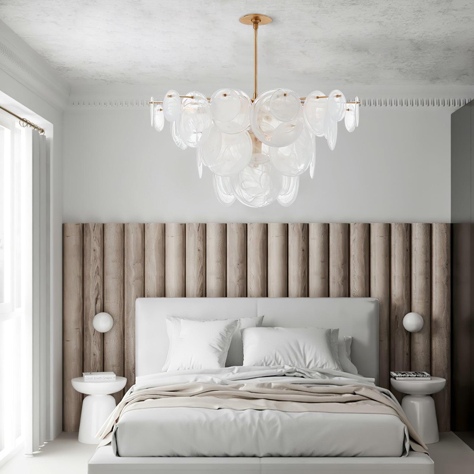 Olvynis Lustre en Cristal et Laiton avec Disques Luxueux - Neutralighting