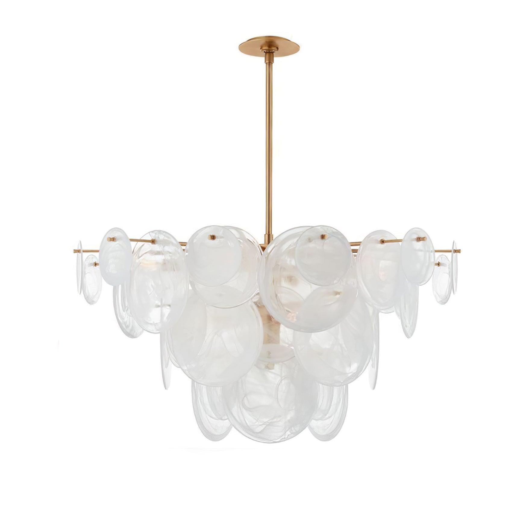 Olvynis Lustre en Cristal et Laiton avec Disques Luxueux - Neutralighting