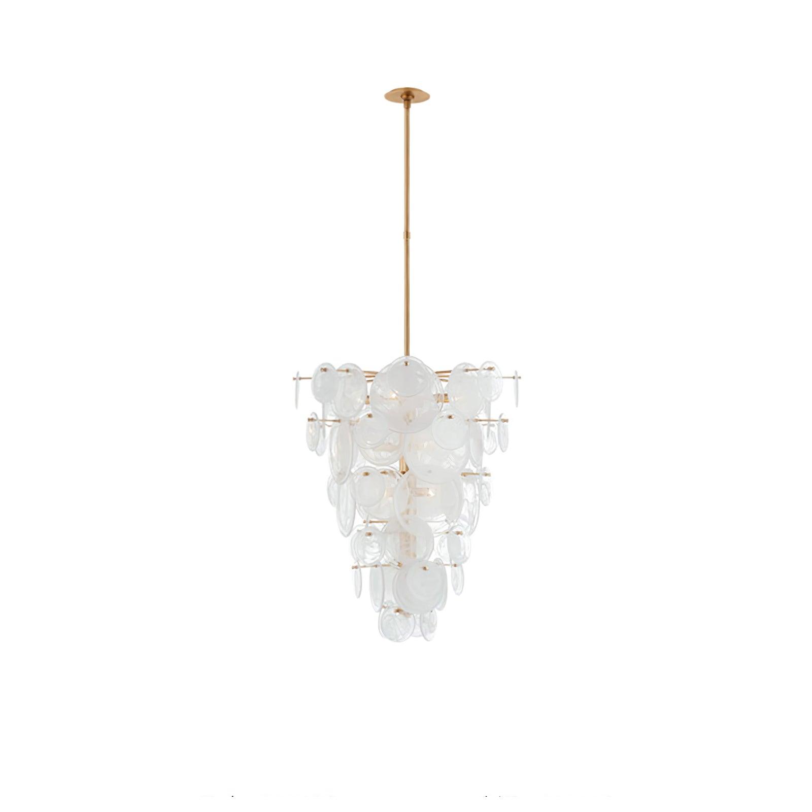 Olvynis Lustre en Cristal et Laiton avec Disques Luxueux - Neutralighting