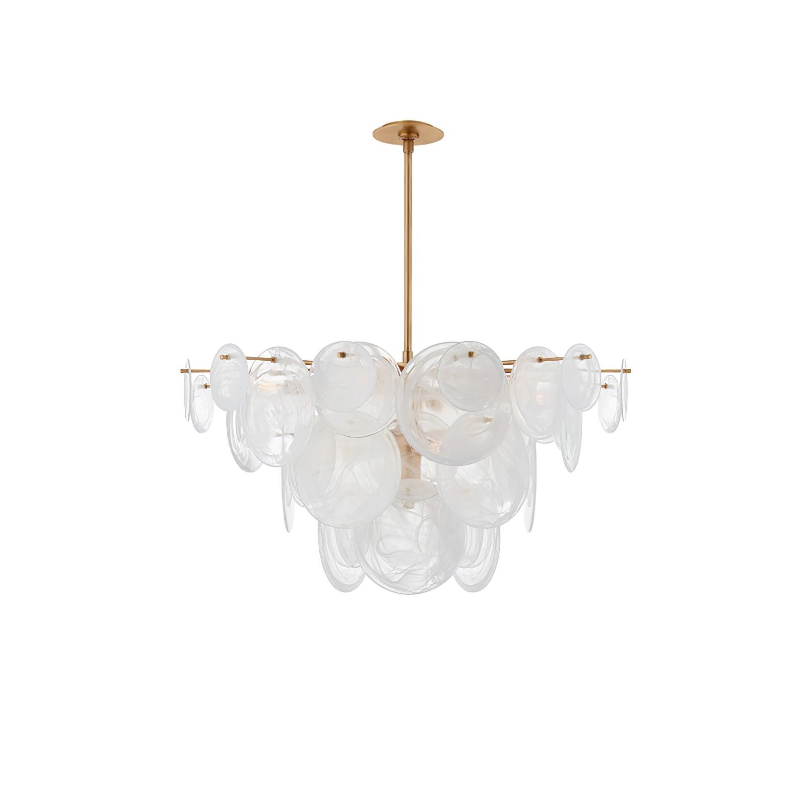 Olvynis Lustre en Cristal et Laiton avec Disques Luxueux - Neutralighting