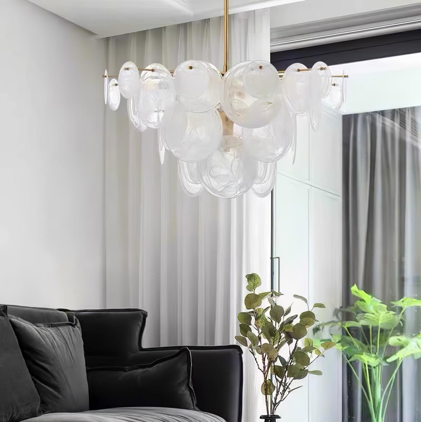 Olvynis Lustre en Cristal et Laiton avec Disques Luxueux - Neutralighting
