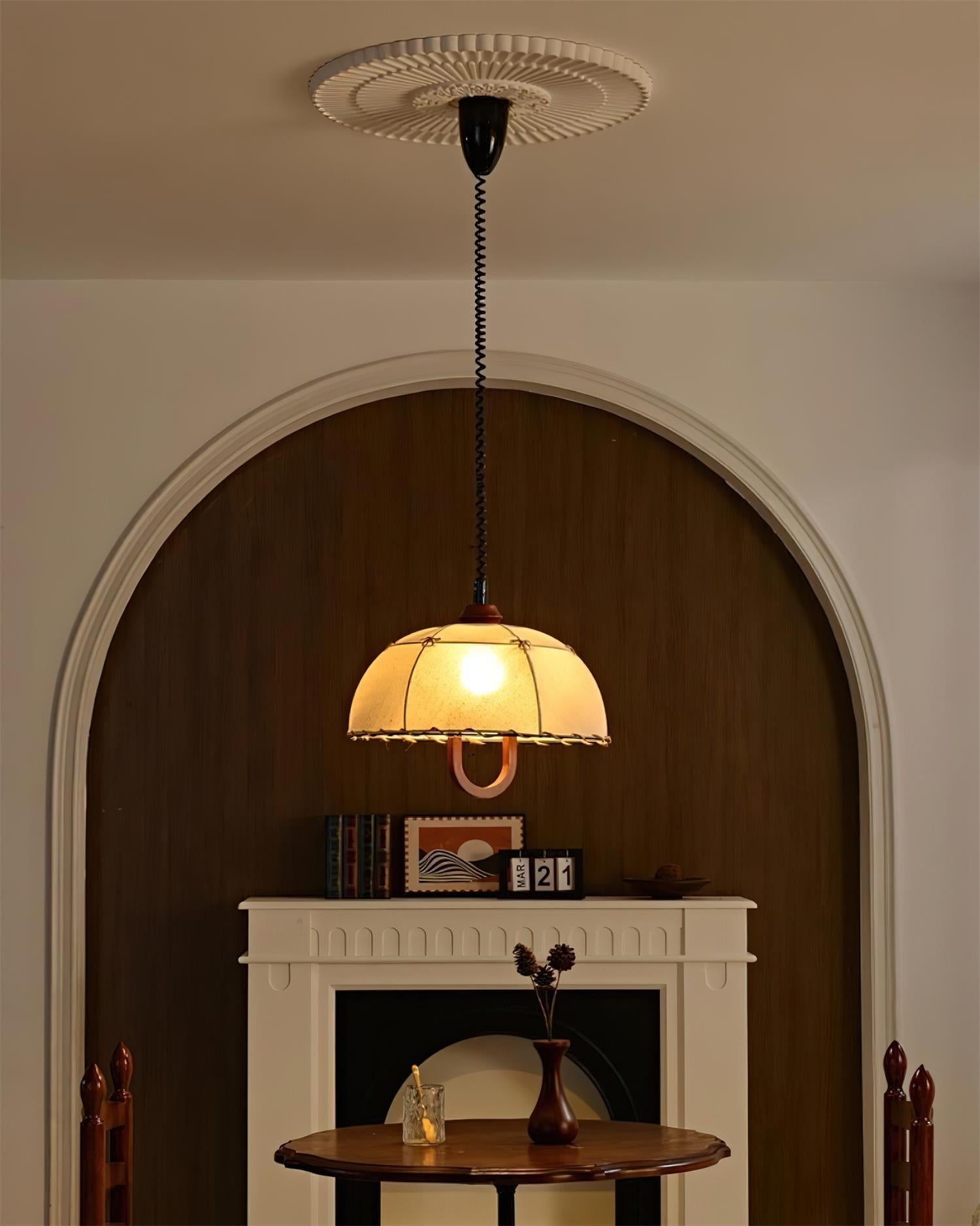 Domea Suspension Abat-jour Parapluie en Tissu - Neutralighting