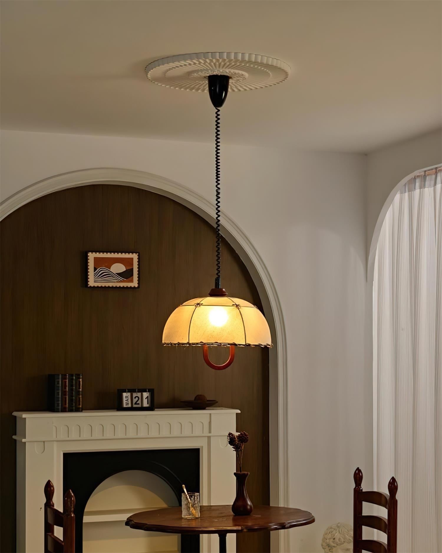 Domea Suspension Abat-jour Parapluie en Tissu - Neutralighting