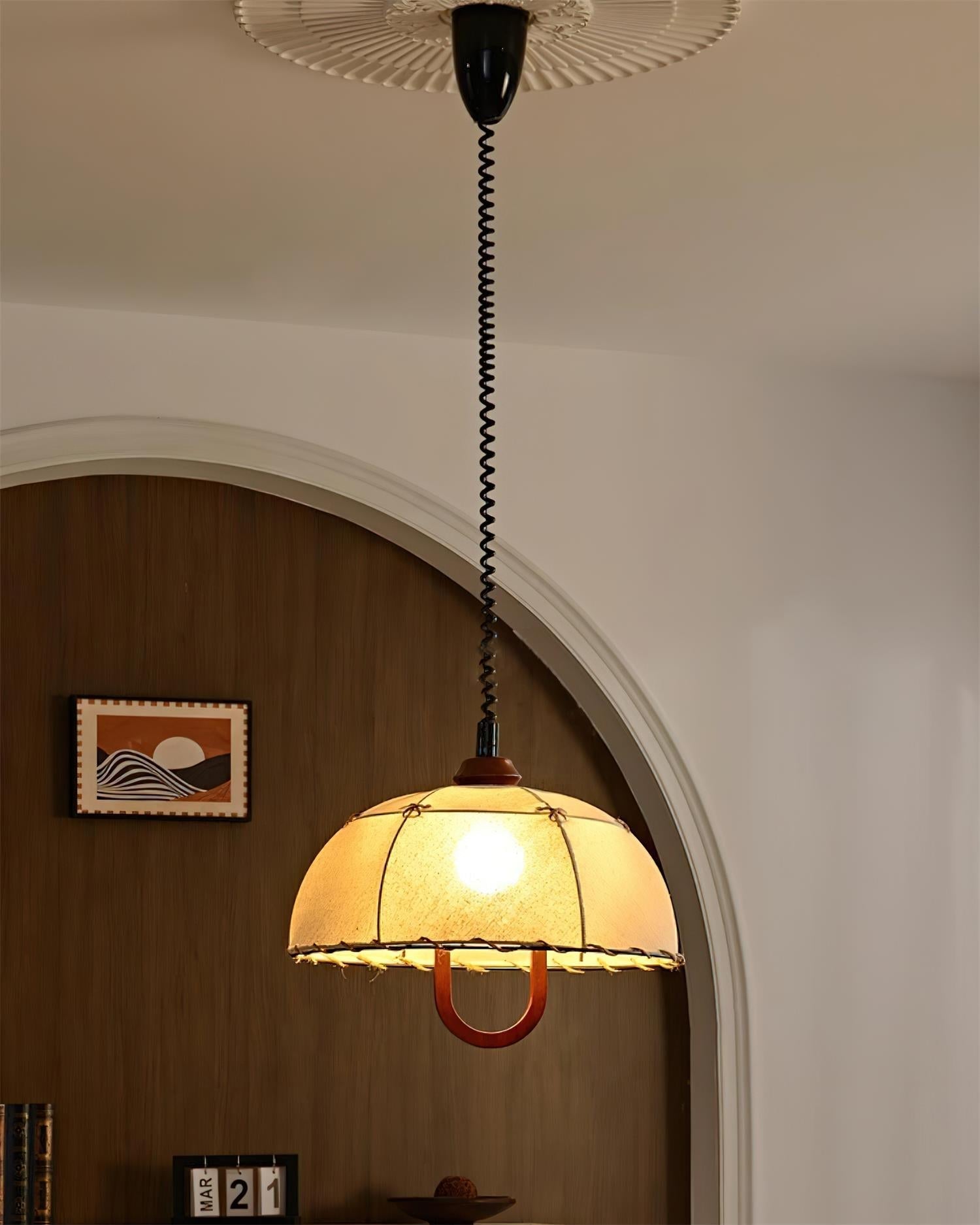 Domea Suspension Abat-jour Parapluie en Tissu - Neutralighting