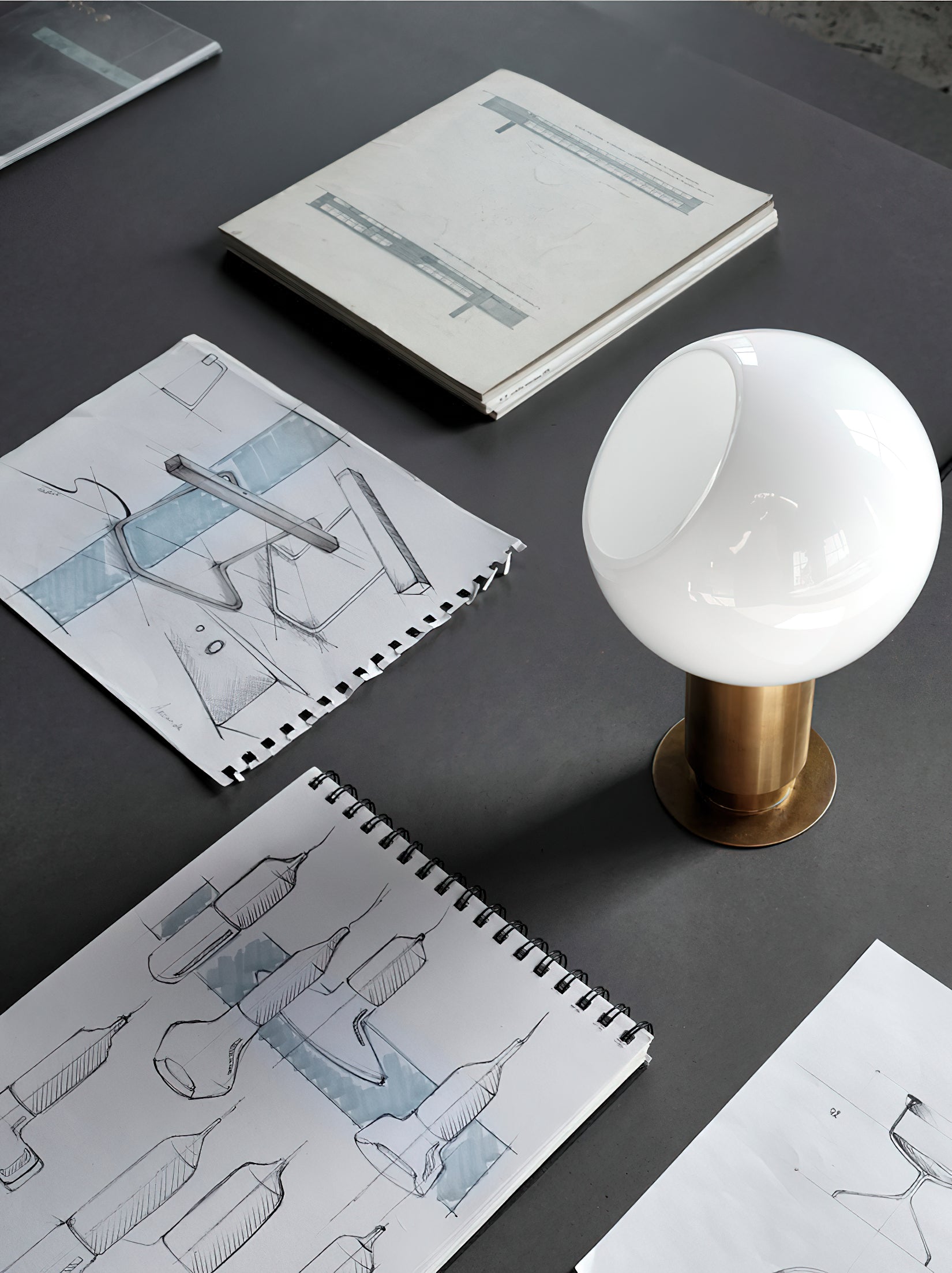Sole Applique Murale Laiton Verre Sphère Moderne Salon - Neutralighting