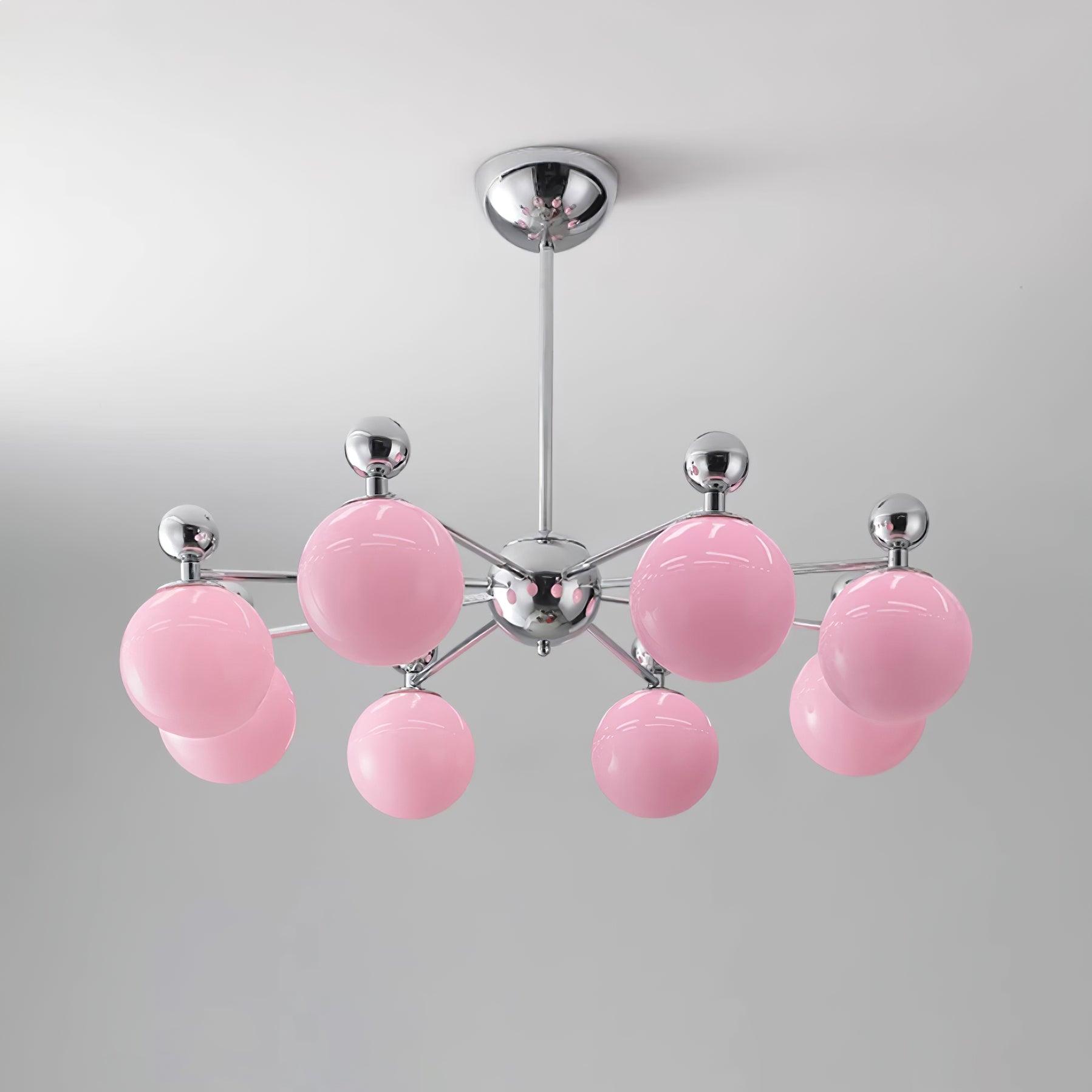 Dori Lustre Disposition de Globes en Verre Rose - Neutralighting