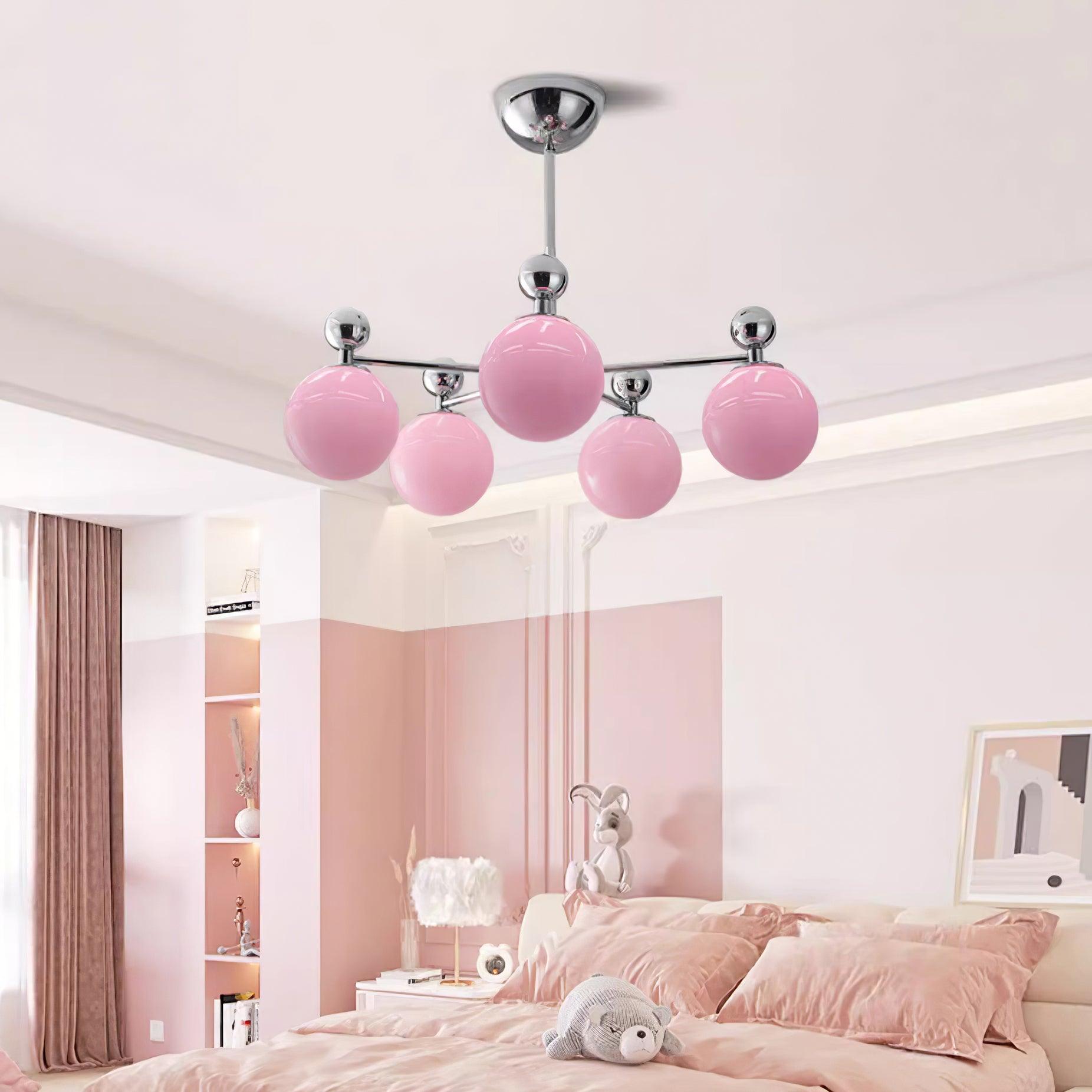 Dori Lustre Disposition de Globes en Verre Rose - Neutralighting