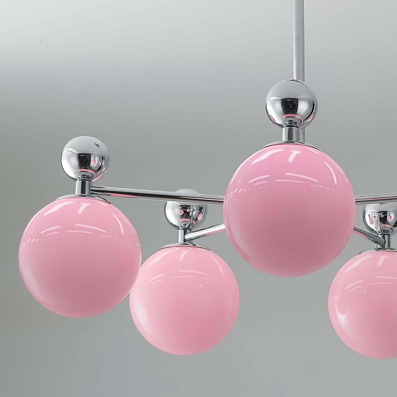 Dori Lustre Disposition de Globes en Verre Rose - Neutralighting