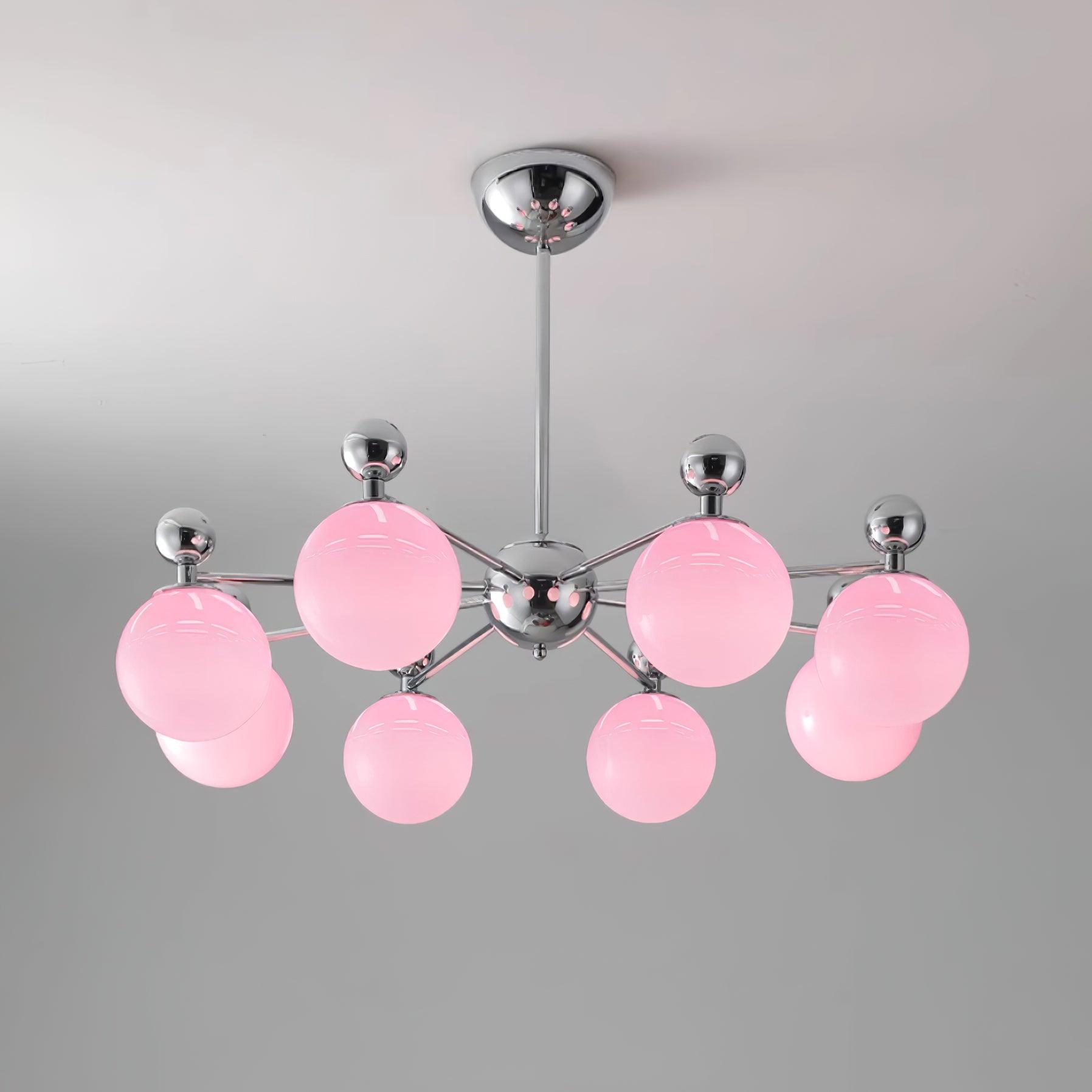 Dori Lustre Disposition de Globes en Verre Rose - Neutralighting