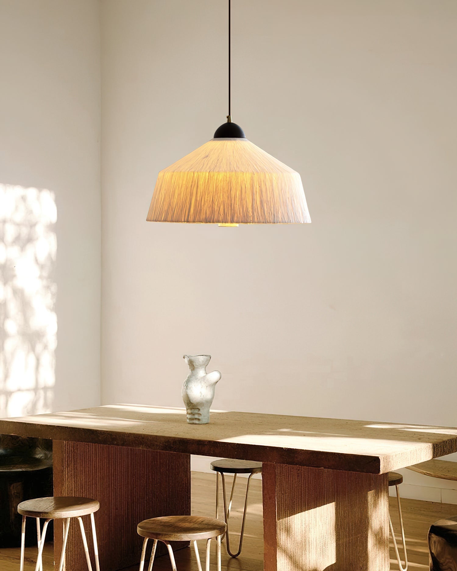 Doria Lampe Suspension Papier de Riz Texturé - Neutralighting