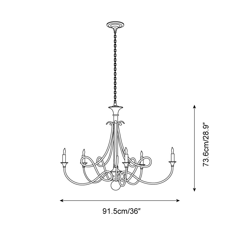 Twist Lustre Bras en Ruban Grandeur - Neutralighting