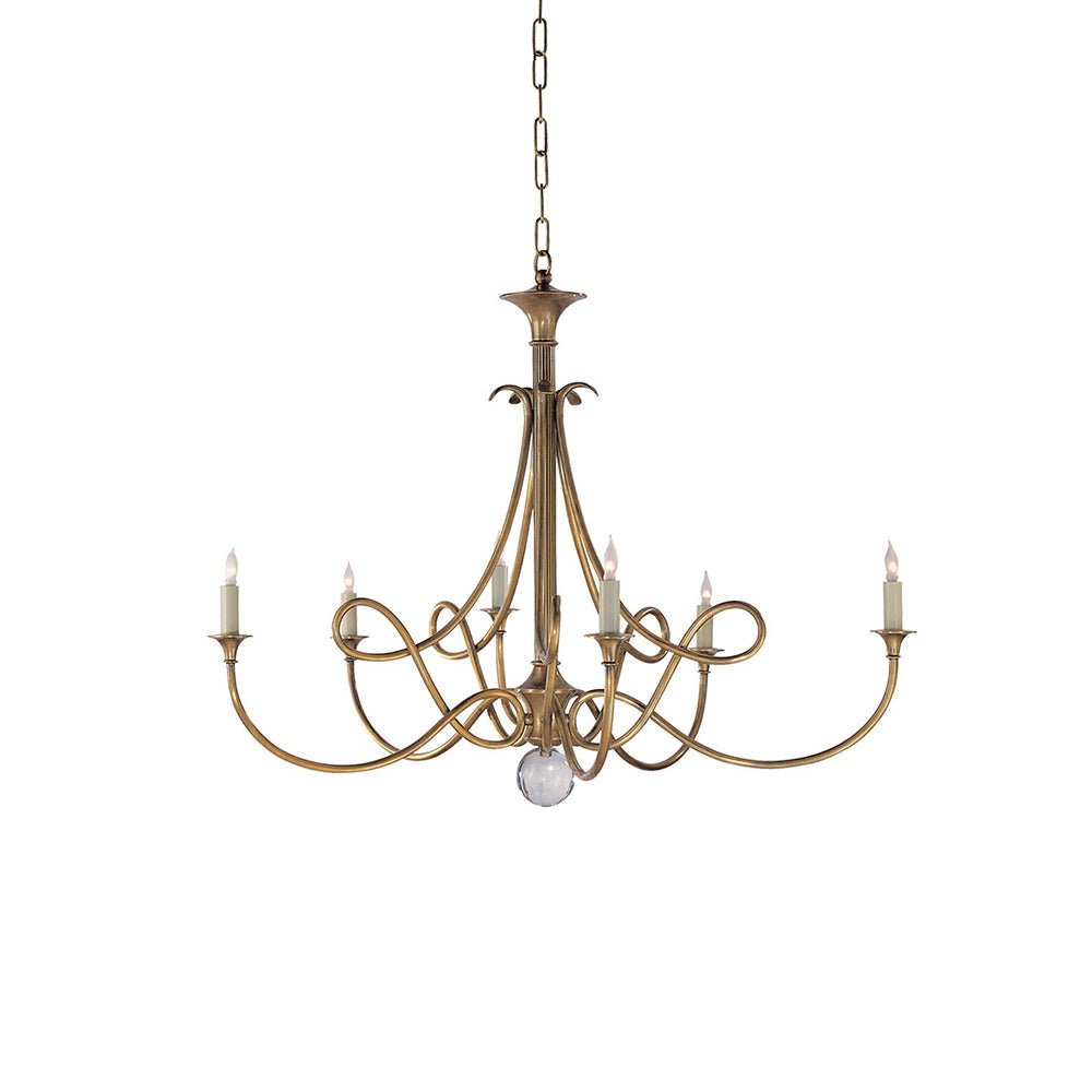 Lustra Chandelier Laiton Double Torsion Candelier Cristal - Neutralighting