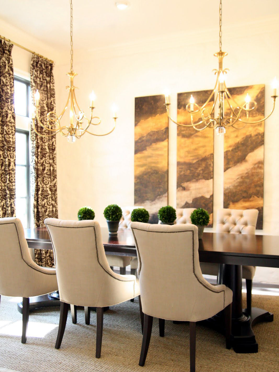 Braid Chandelier Cristal Laiton Double Vintage Salon - Neutralighting