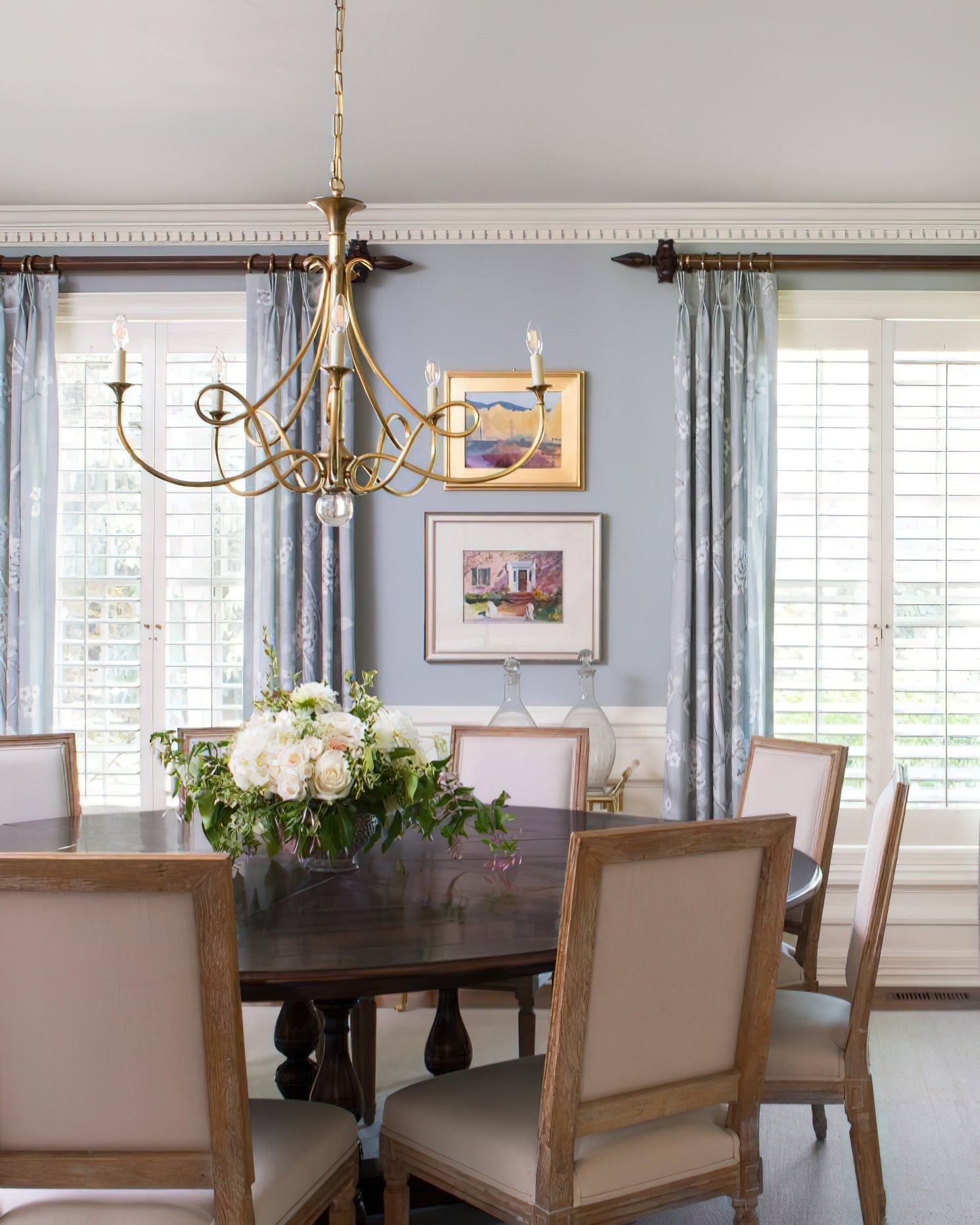 Lustra Chandelier Laiton Double Torsion Candelier Cristal - Neutralighting