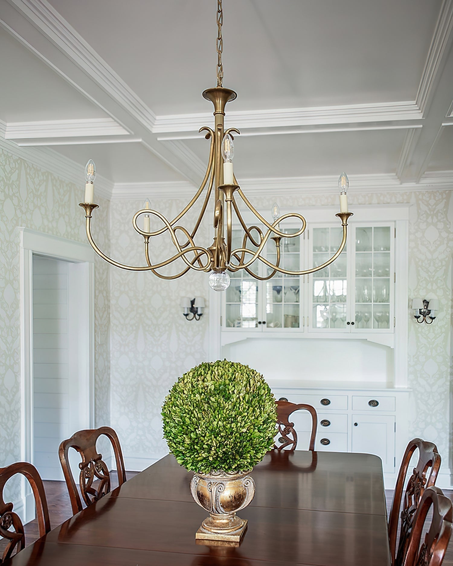 Lustra Chandelier Laiton Double Torsion Candelier Cristal - Neutralighting