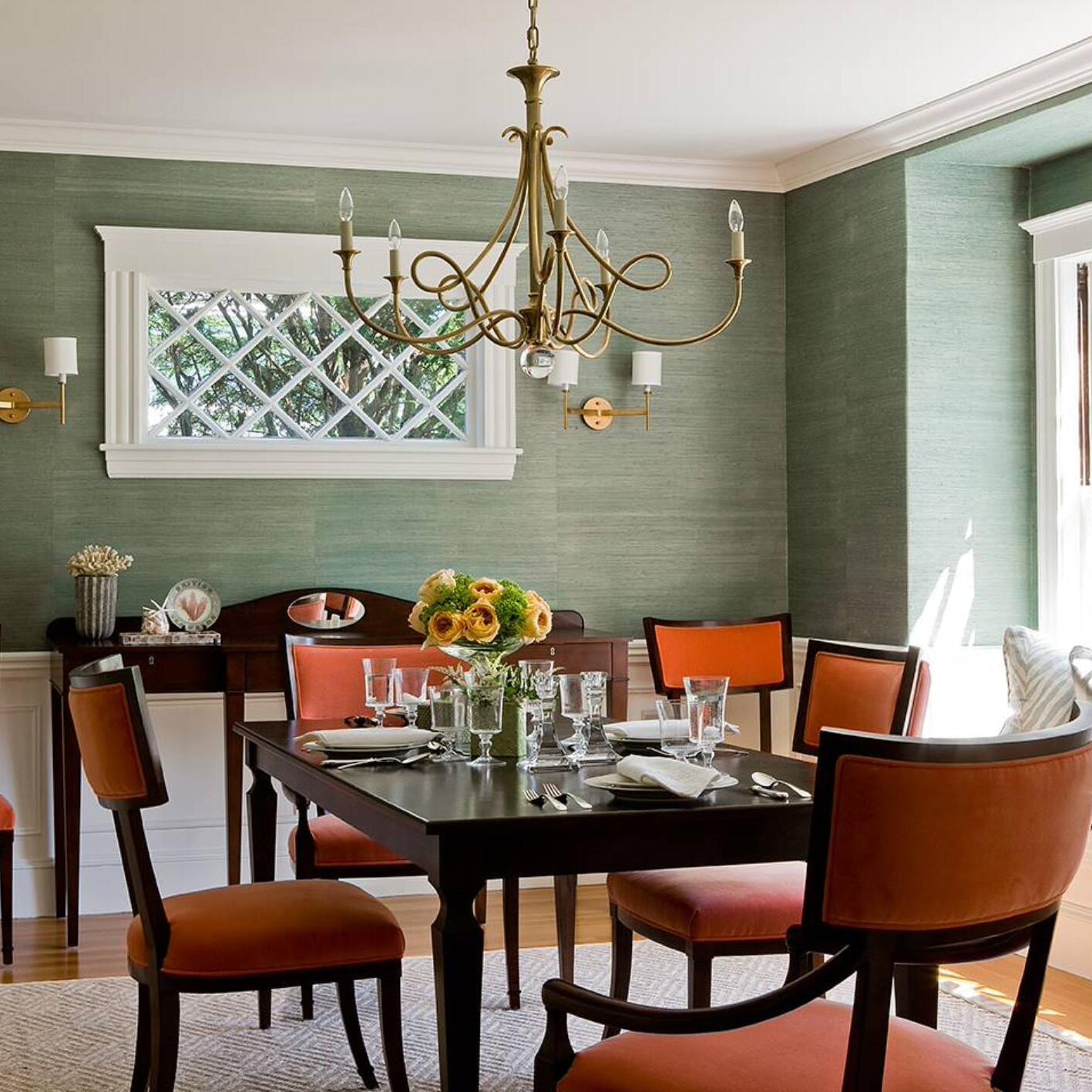 Braid Chandelier Cristal Laiton Double Vintage Salon - Neutralighting