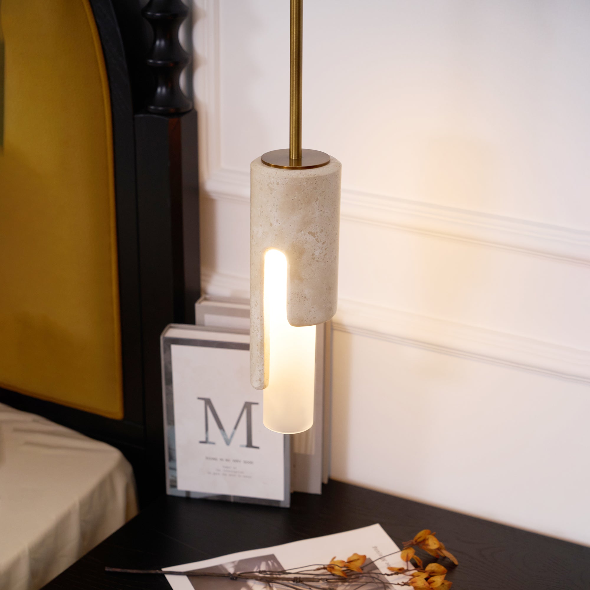 Elix Suspension Marbre Verre Moderne Salon - Neutralighting