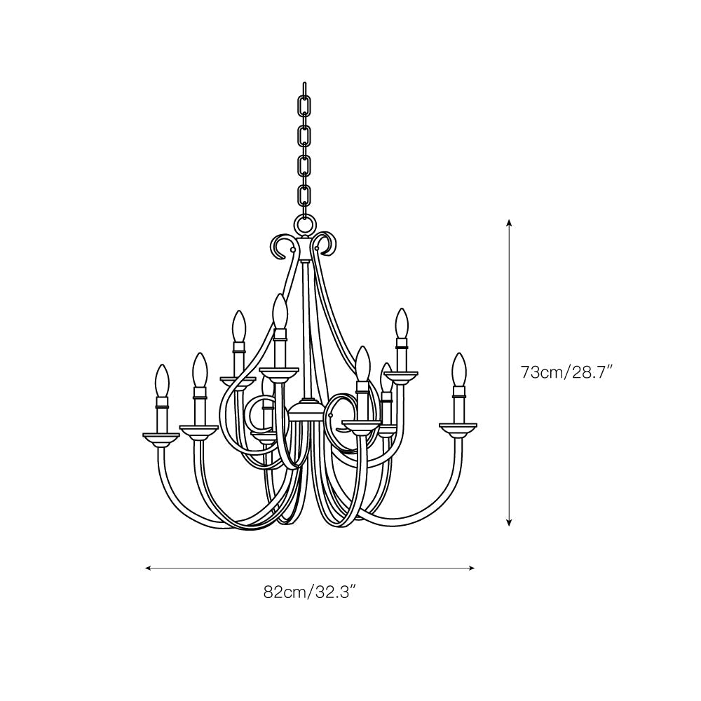 Cove Chandeliers Métal Laiton Industriel Vintage Salon - Neutralighting