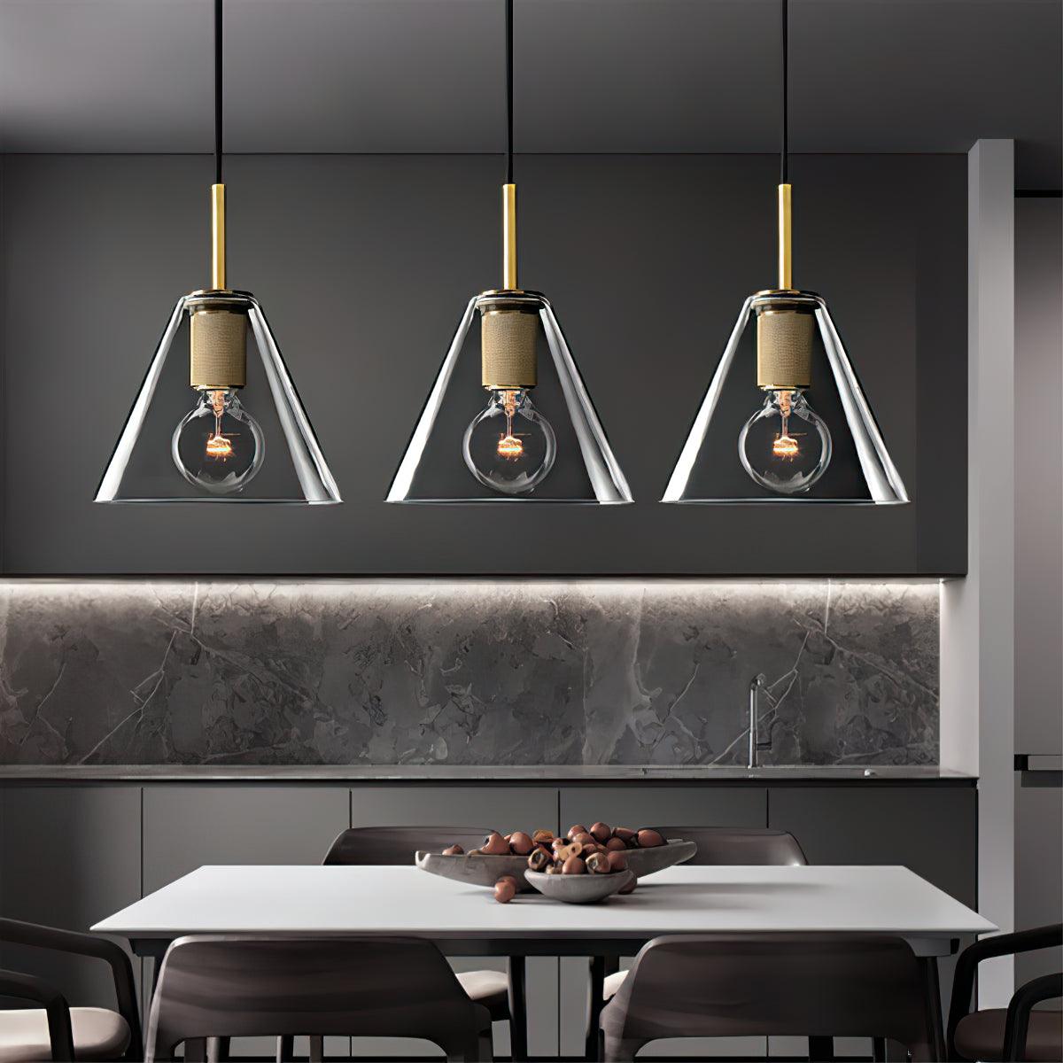 Lyran Suspension minimaliste en laiton pour salle à manger ou cuisine - Neutralighting