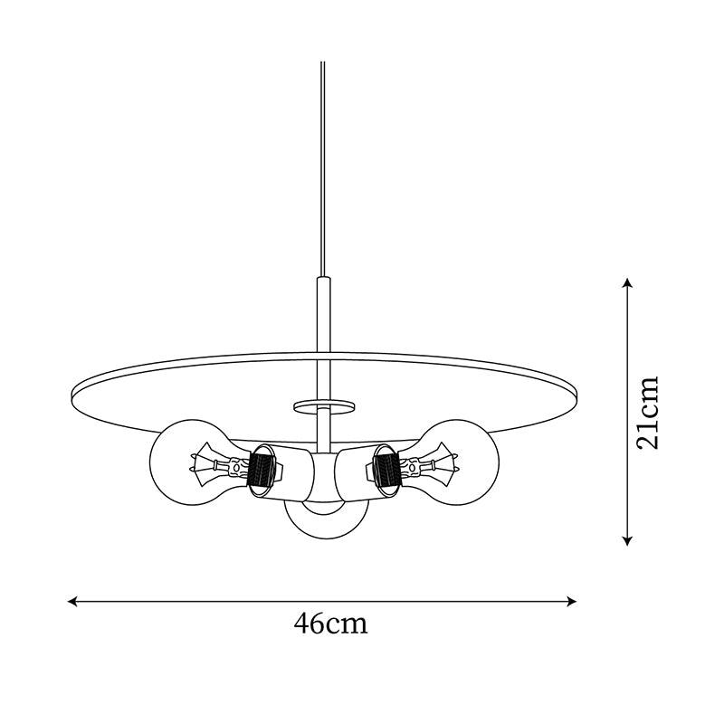 Lyran Suspension minimaliste en laiton pour salle à manger ou cuisine - Neutralighting