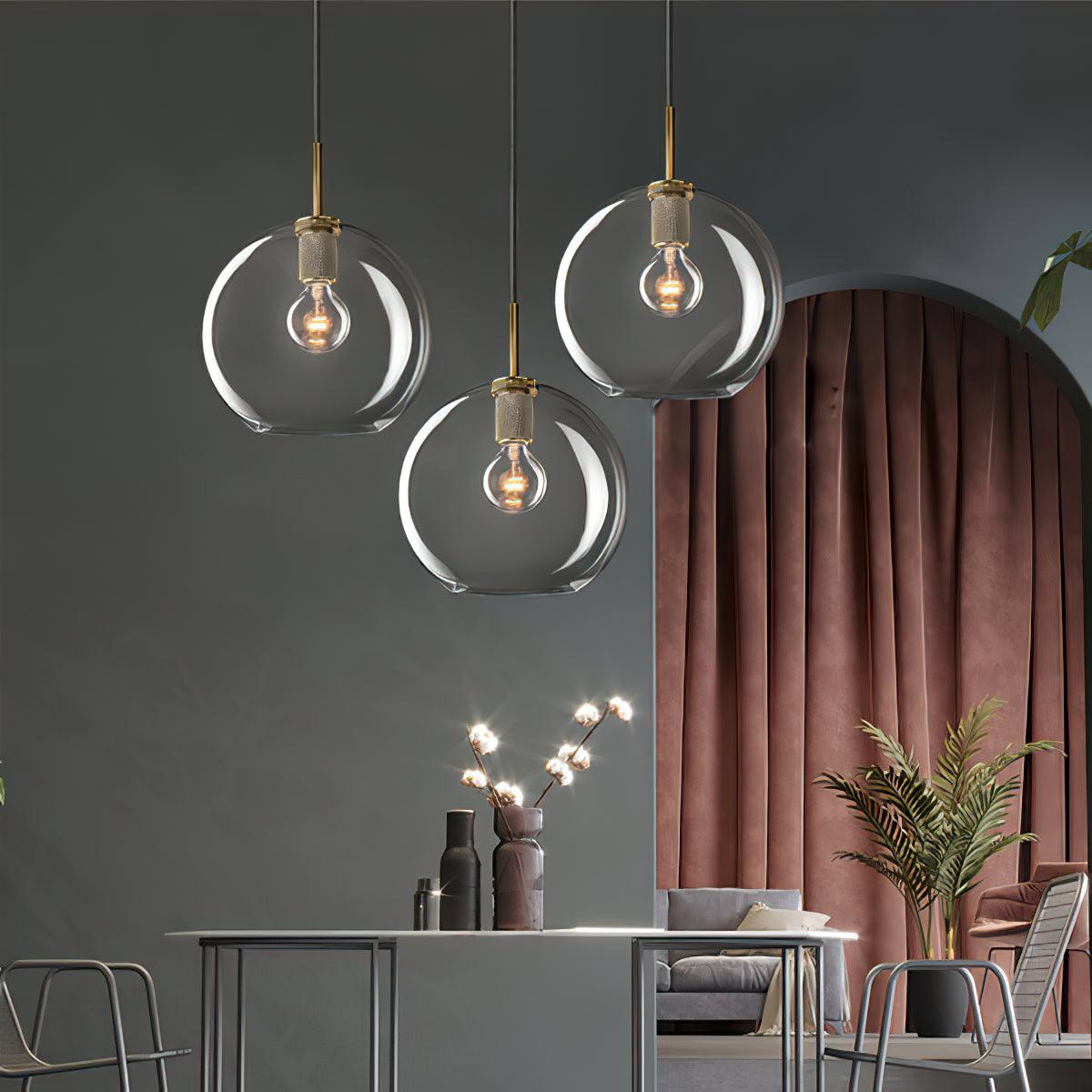 Lyran Suspension minimaliste en laiton pour salle à manger ou cuisine - Neutralighting