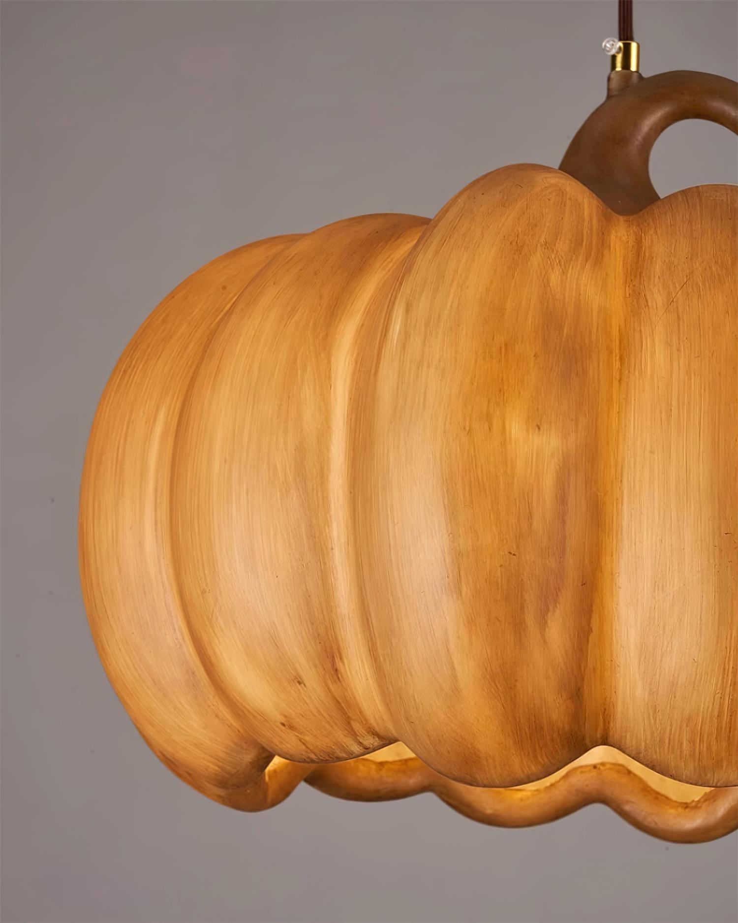 Duzy Pumpkin Pendant Lamp Resin Vintage Japanese - Letslighting