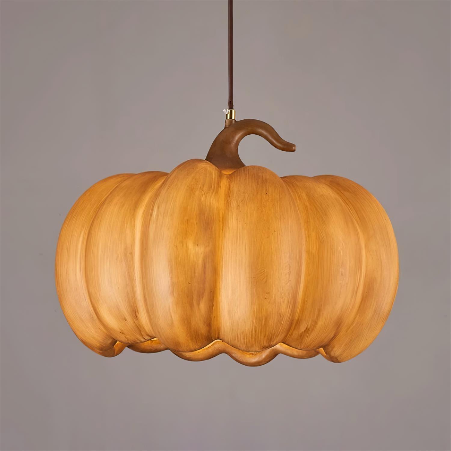 Duzy Pumpkin Pendant Lamp Resin Vintage Japanese - Letslighting