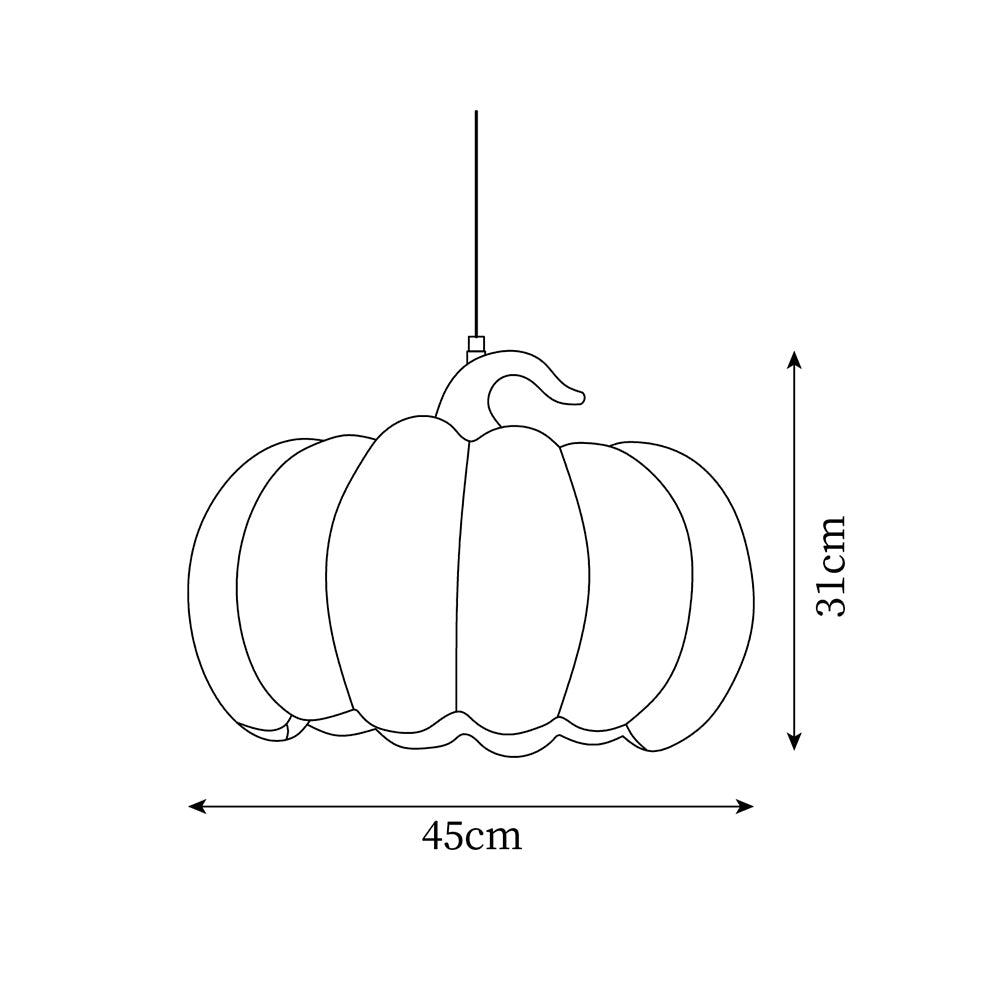 Duzy Pumpkin Pendant Lamp Resin Vintage Japanese - Letslighting