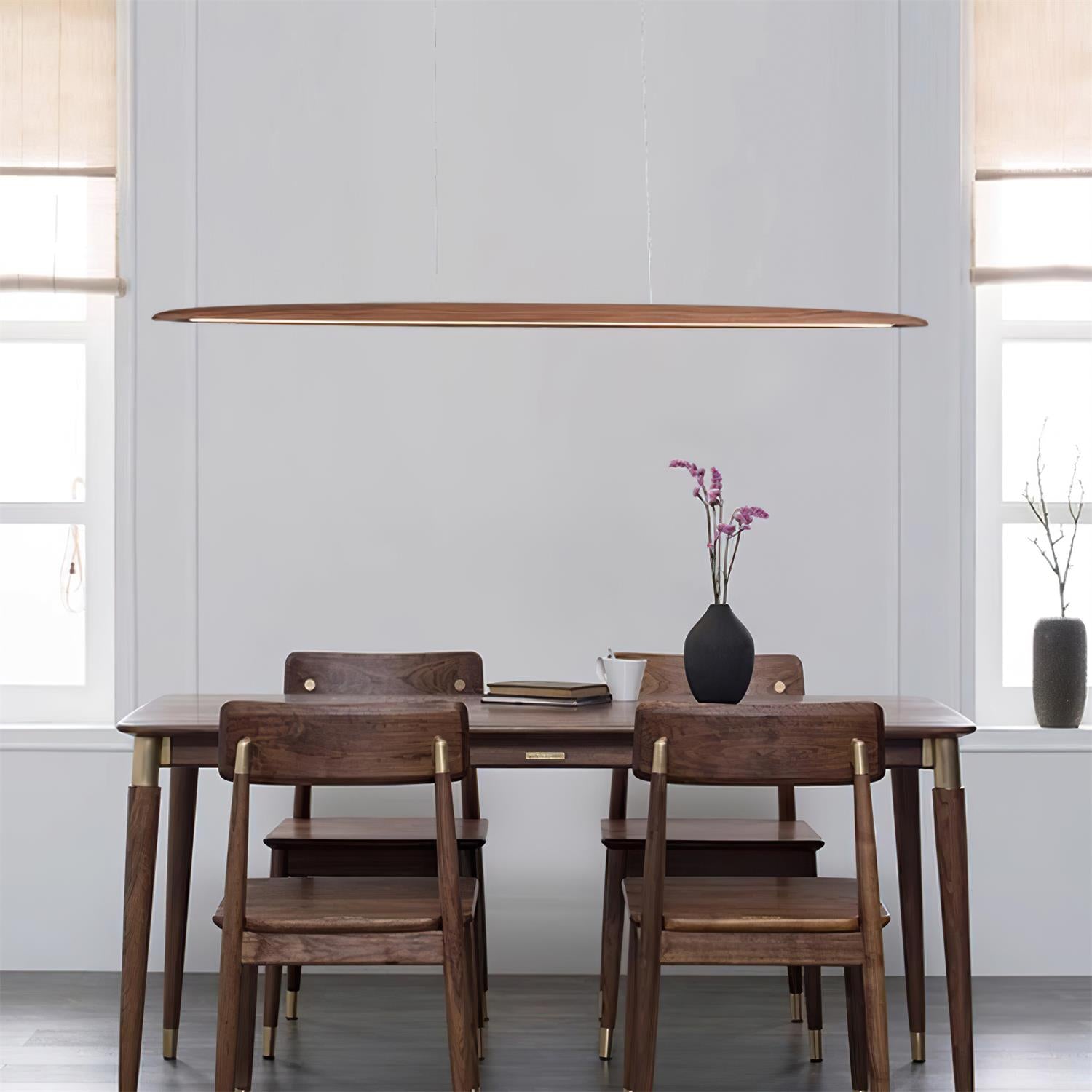 Duvane Lampe Suspendue LED Minimaliste en Bois - Neutralighting