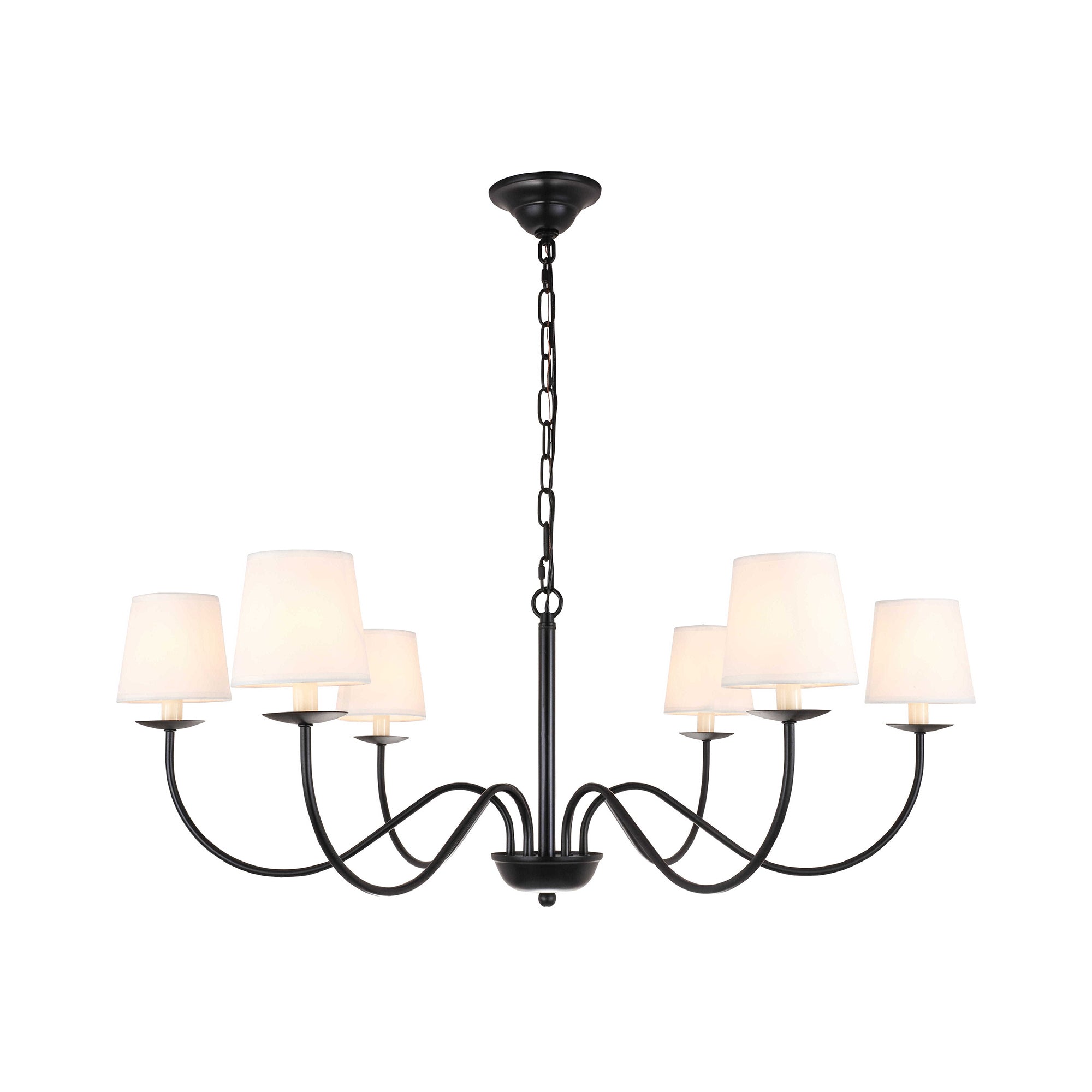 Amble Vintage Industrial Brass Fabric Chandelier - Lamp Copper