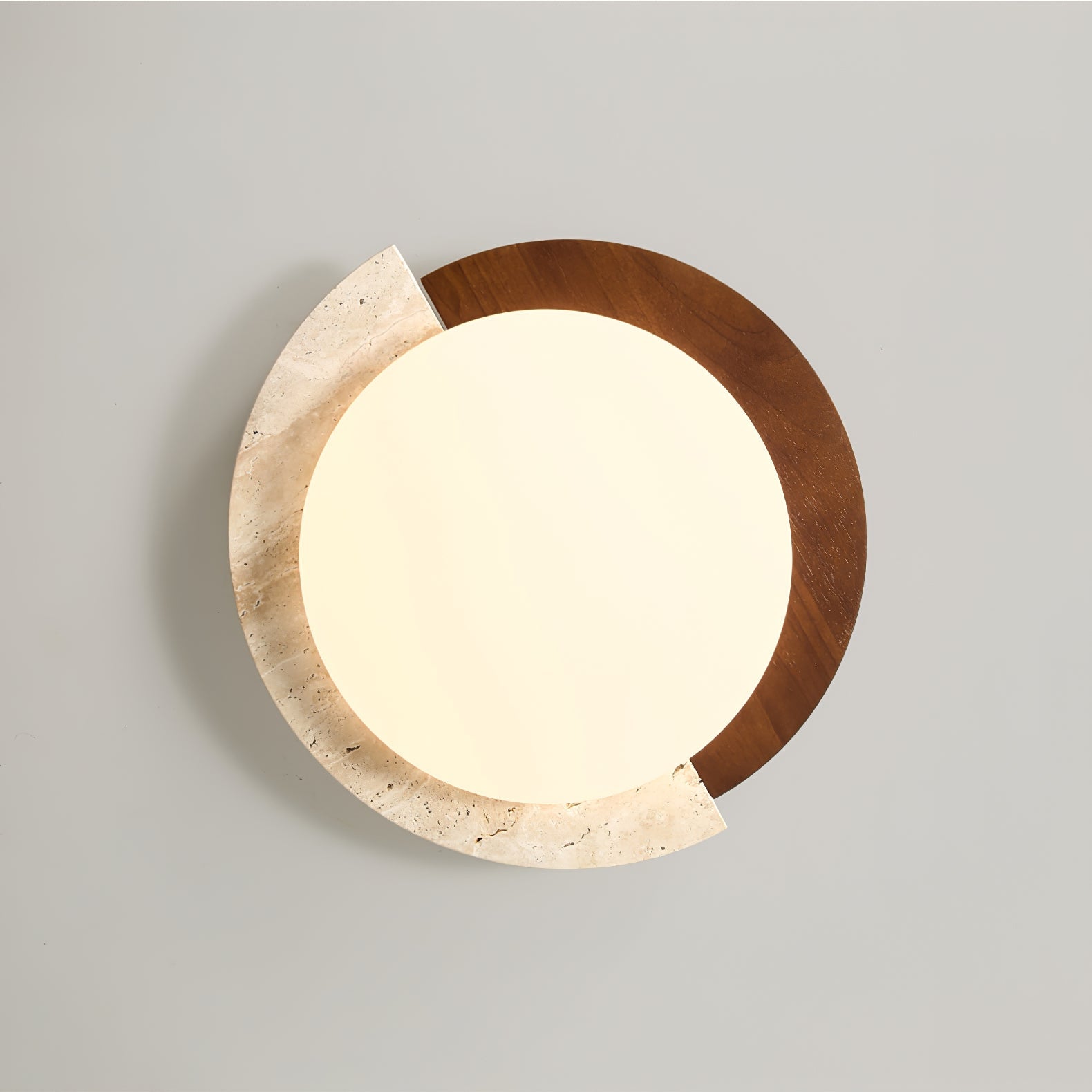 Ivnoran Arc-Bord Travertin Plafonnier - Neutralighting