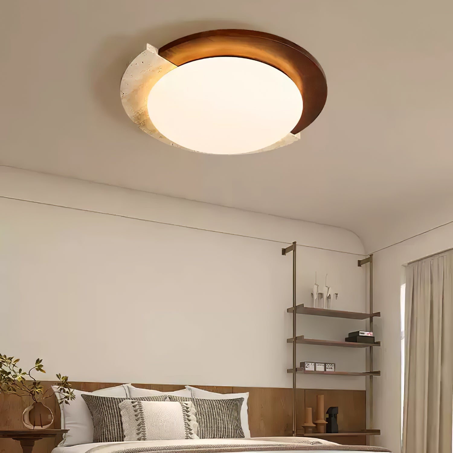 Ivnoran Arc-Bord Travertin Plafonnier - Neutralighting