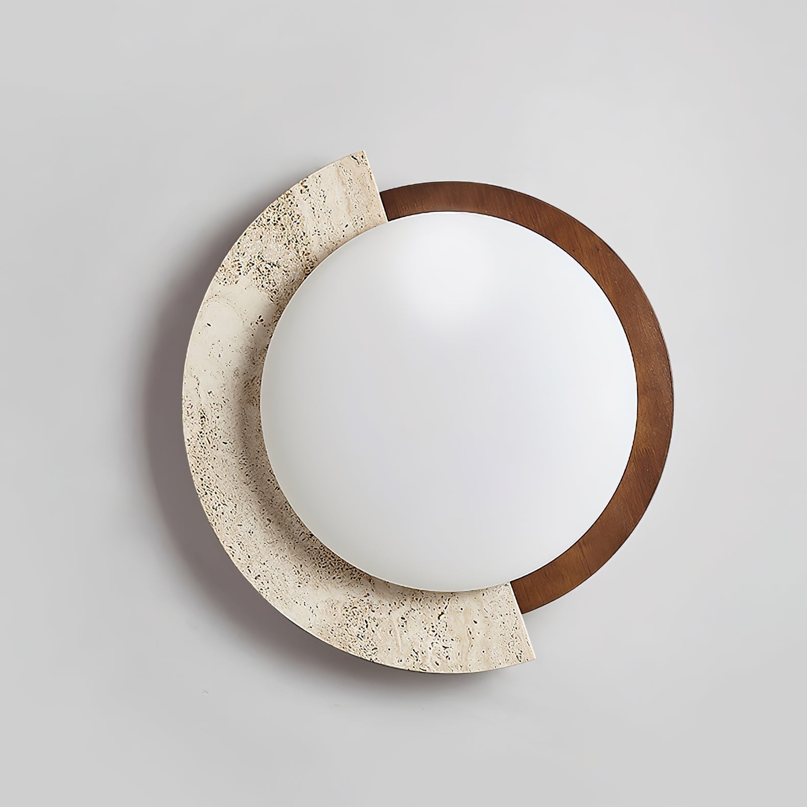 Ivnoran Arc-Bord Travertin Plafonnier - Neutralighting