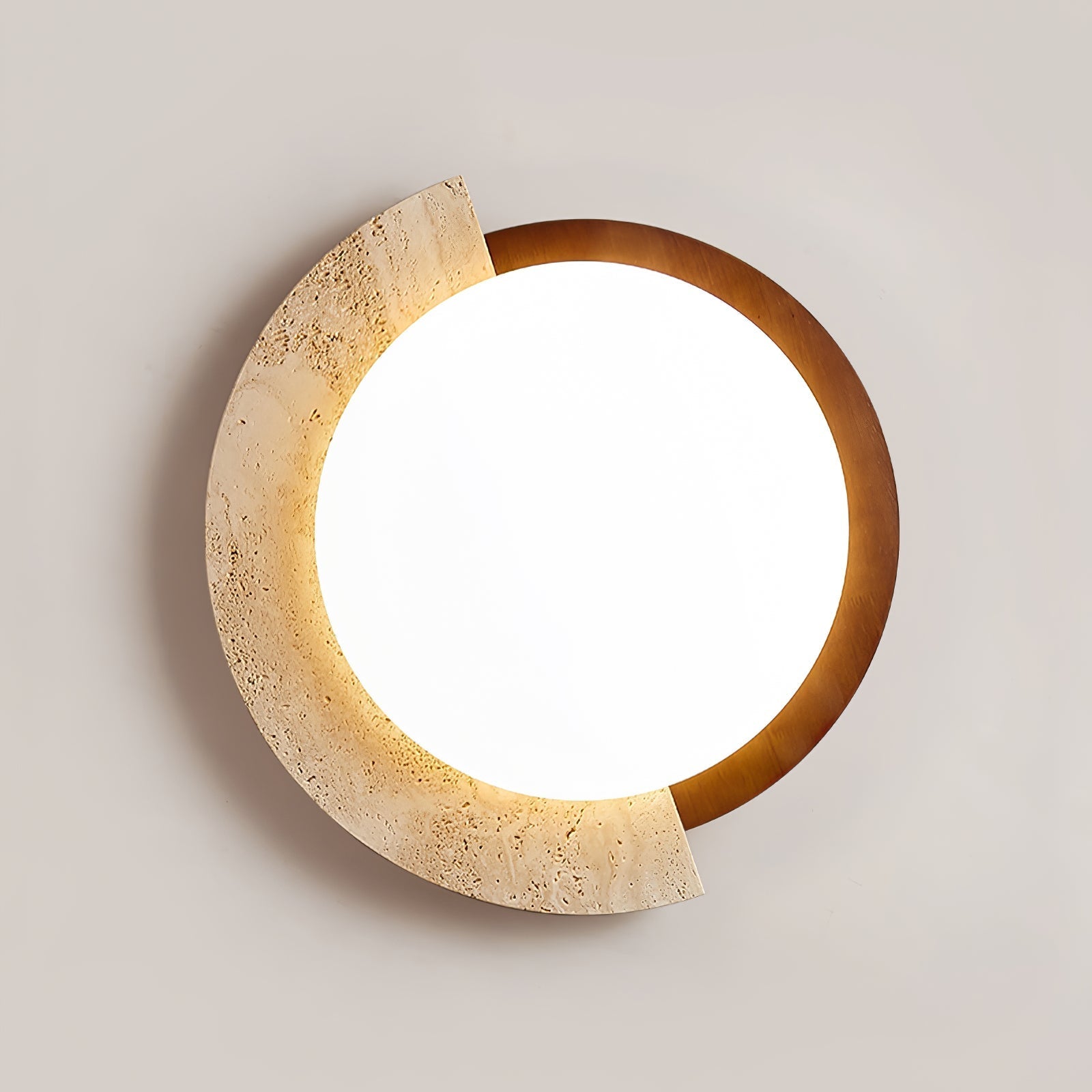 Ivnoran Arc-Bord Travertin Plafonnier - Neutralighting