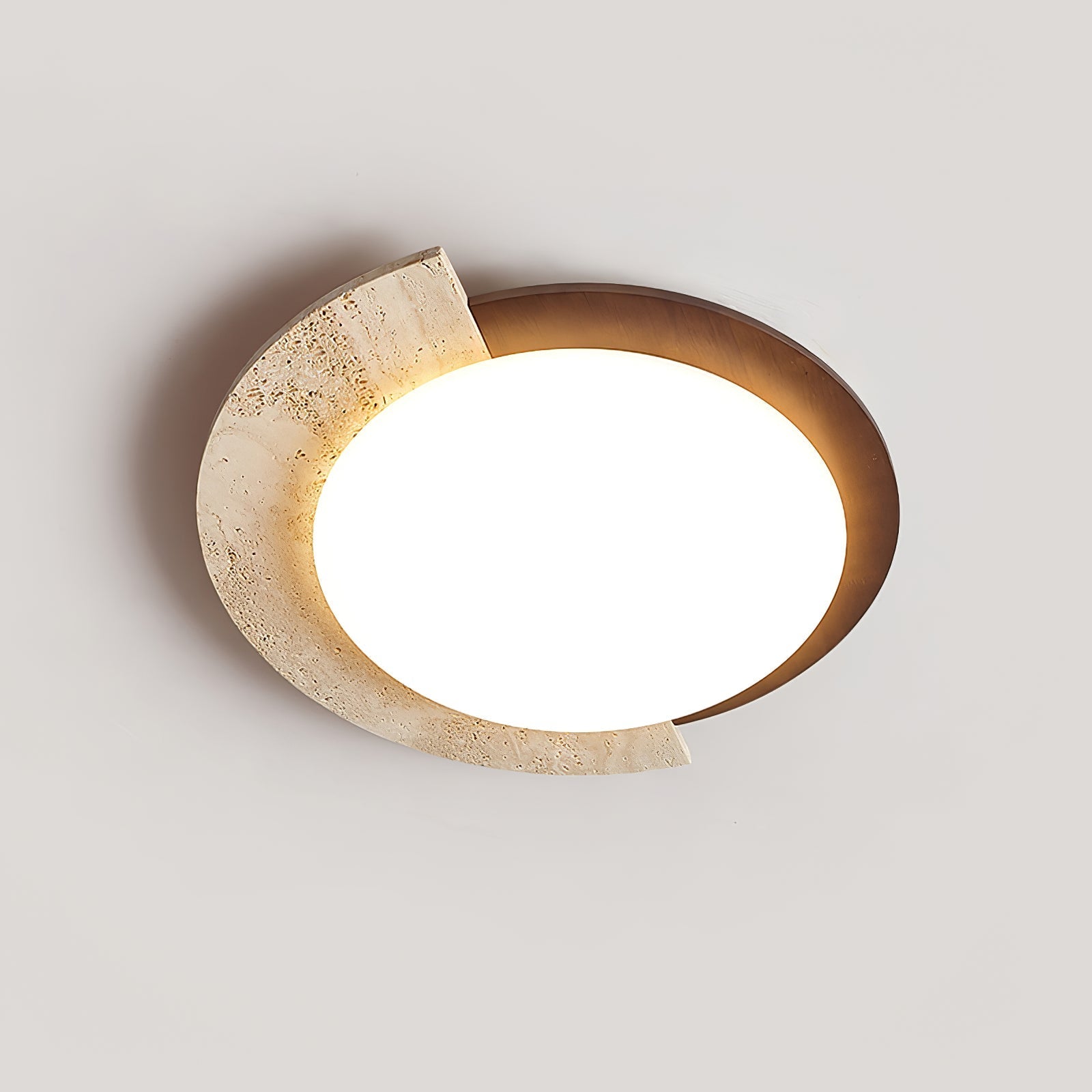 Ivnoran Arc-Bord Travertin Plafonnier - Neutralighting
