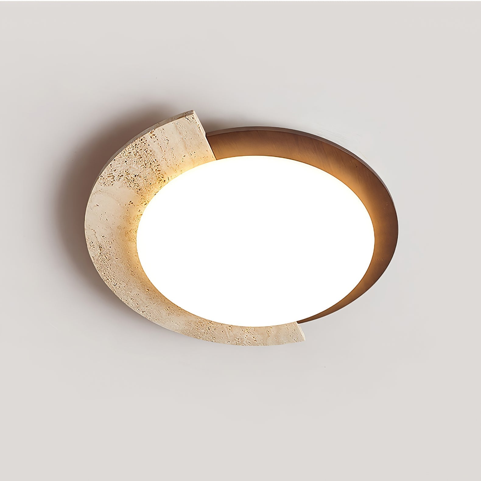 Ivnoran Arc-Bord Travertin Plafonnier - Neutralighting