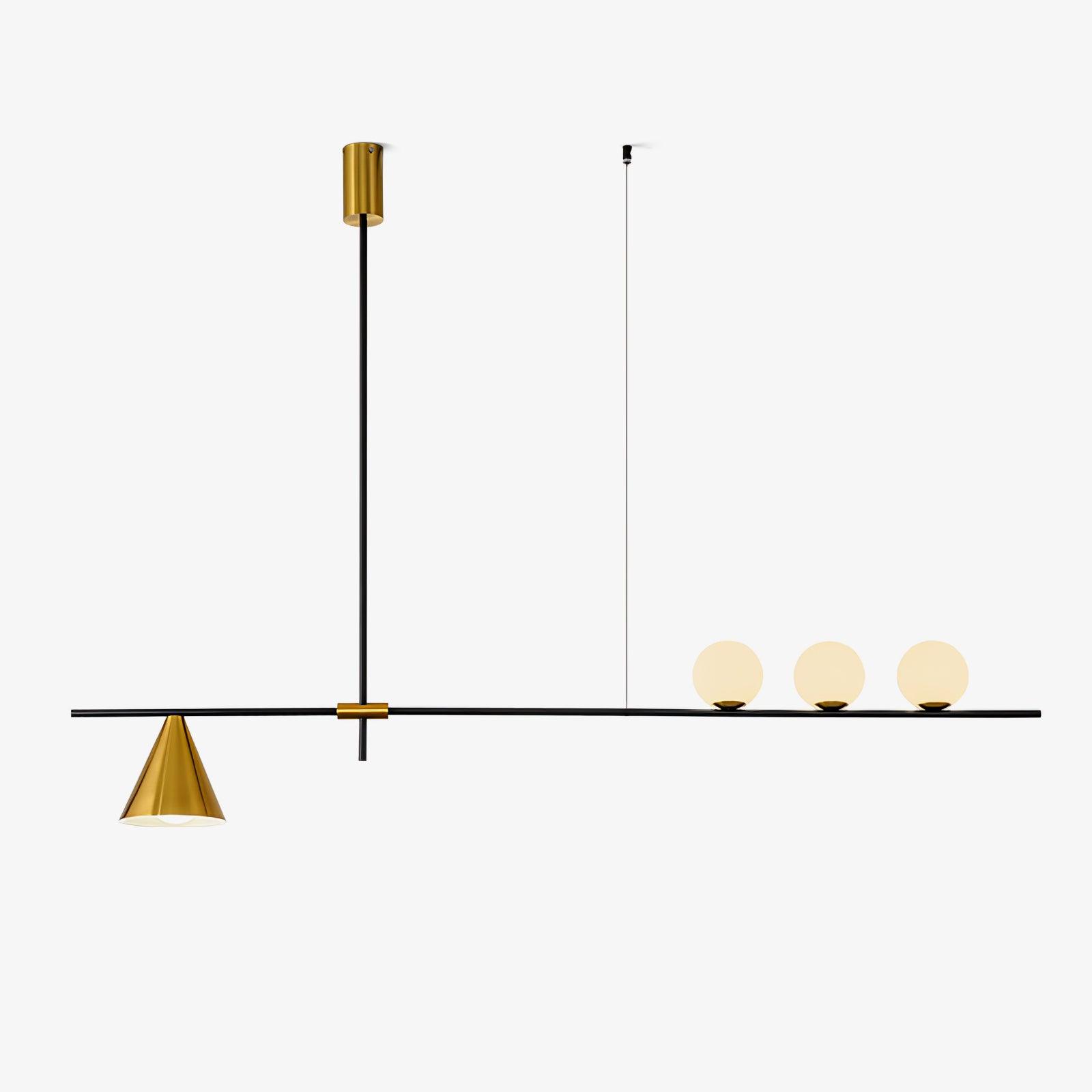 Lumora Suspension Dorée Contemporaine - Neutralighting