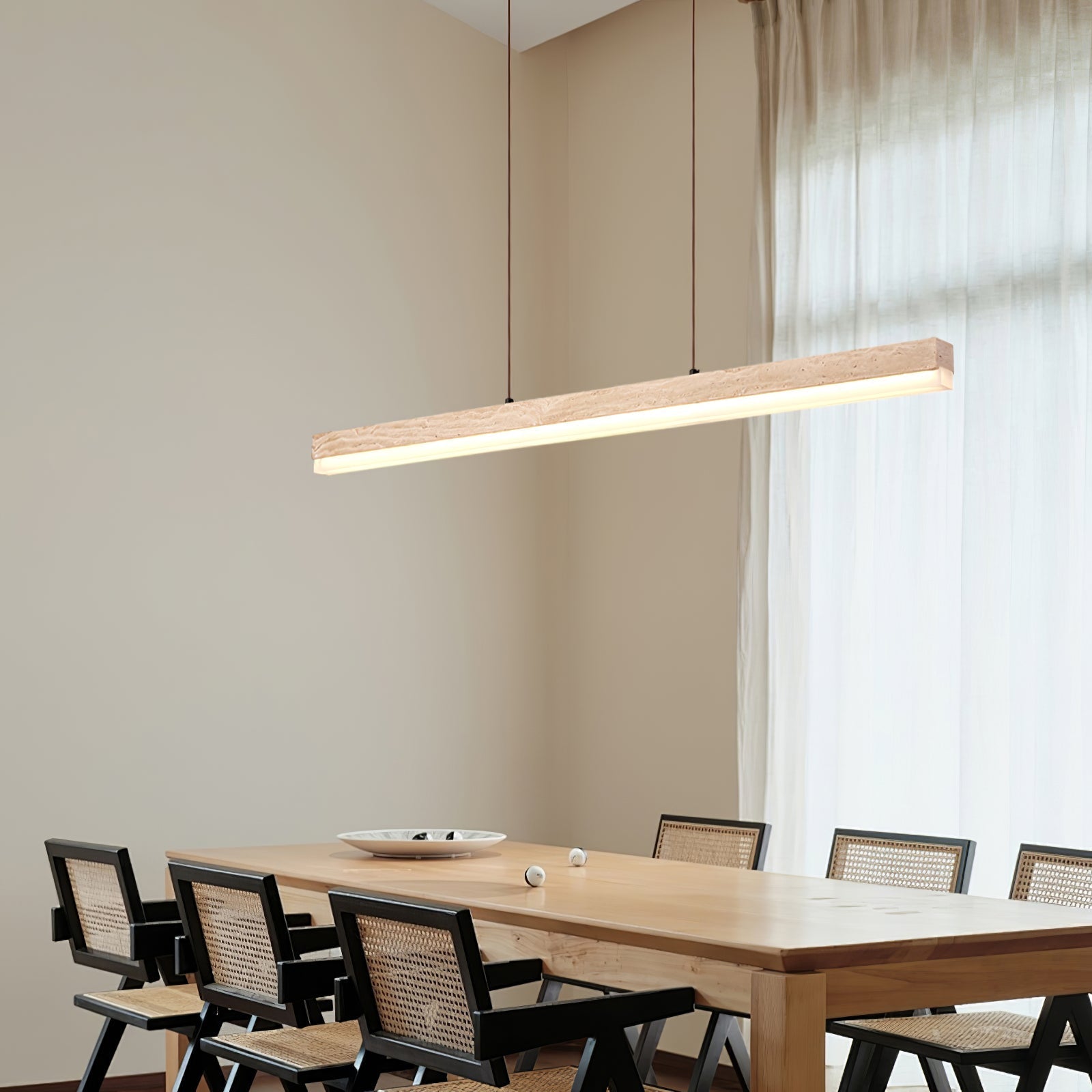 Ivsoryra Lampe Suspendue Rectangulaire en Travertin - Neutralighting