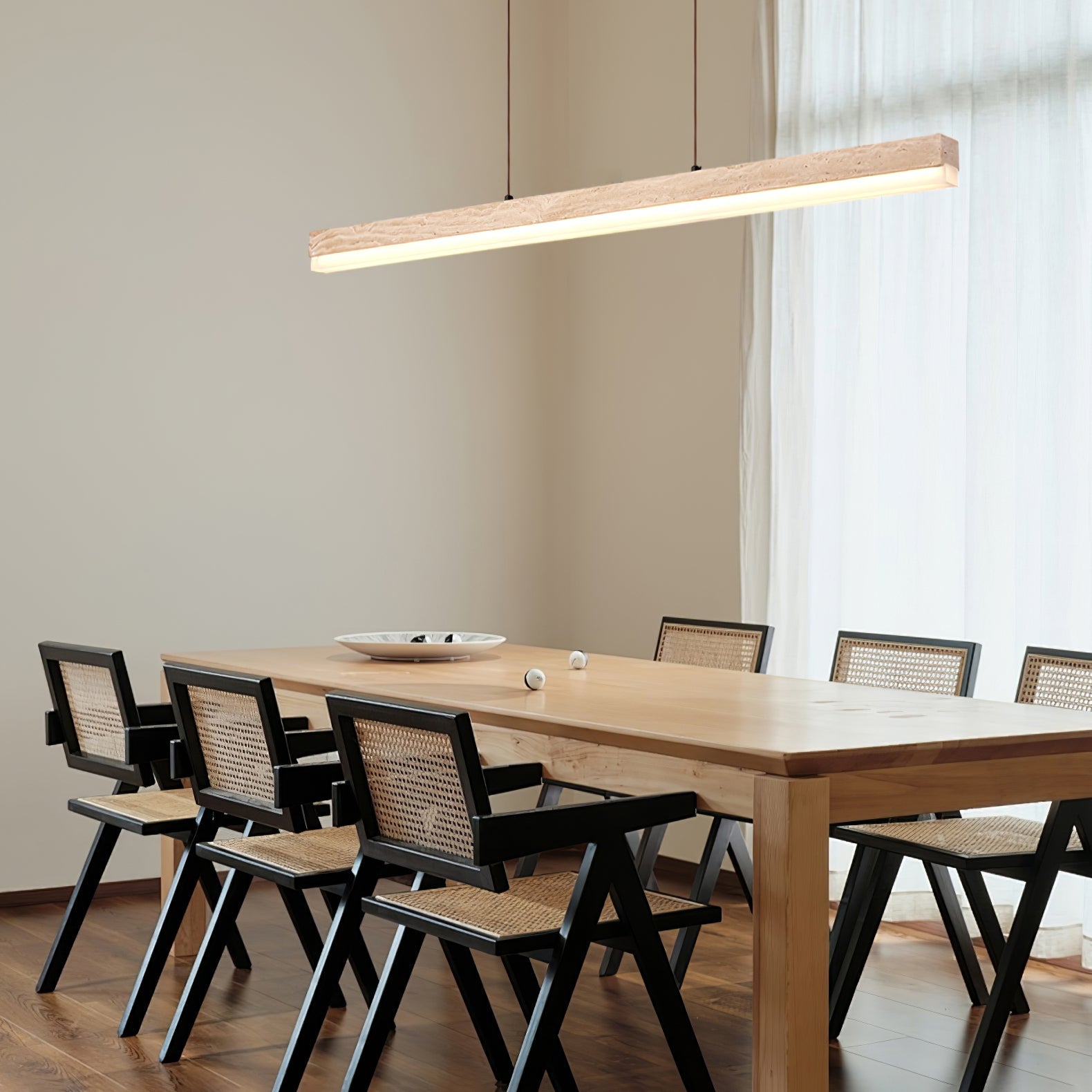 Ivsoryra Lampe Suspendue Rectangulaire en Travertin - Neutralighting