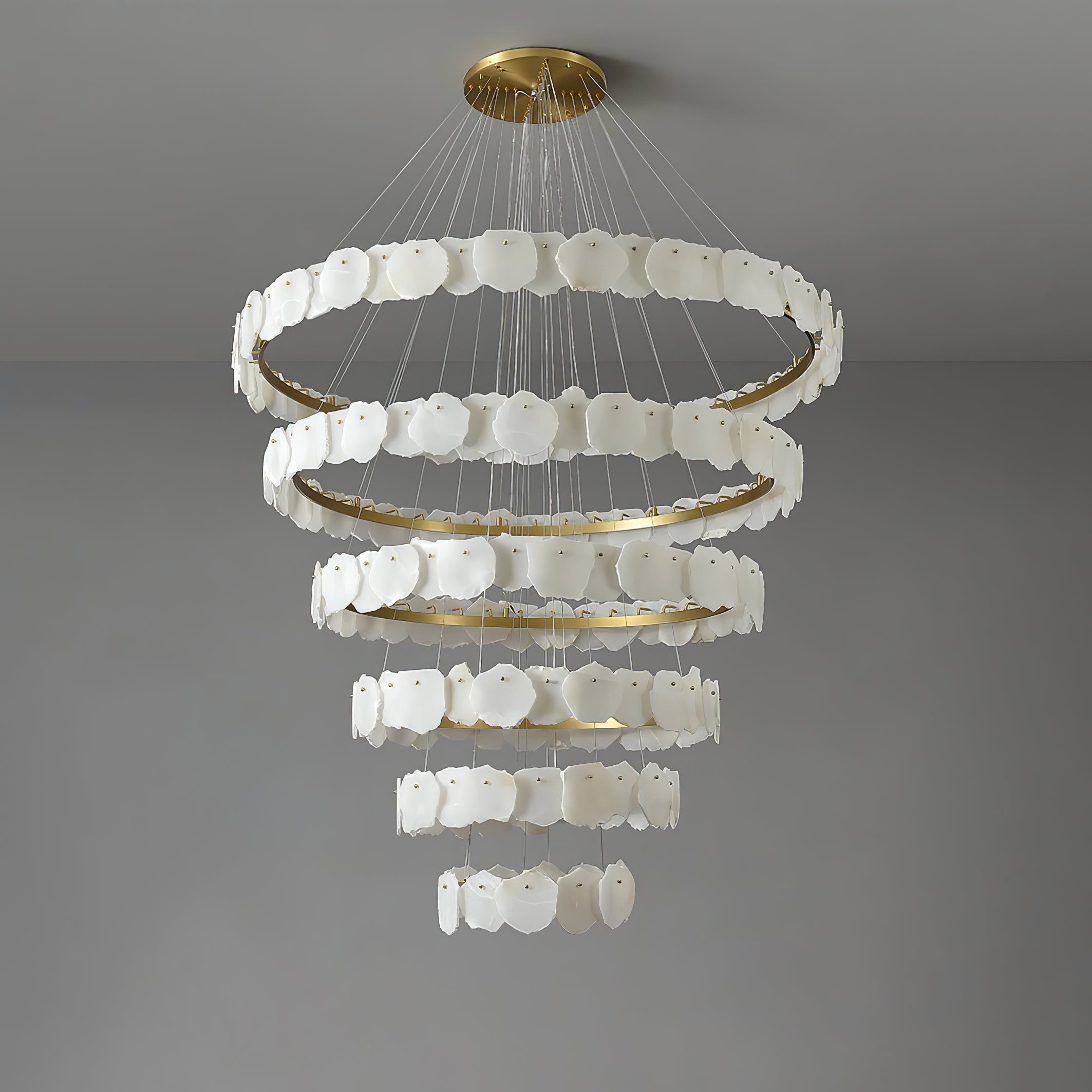 Selene Chandelier de Luxe en Albâtre - Neutralighting