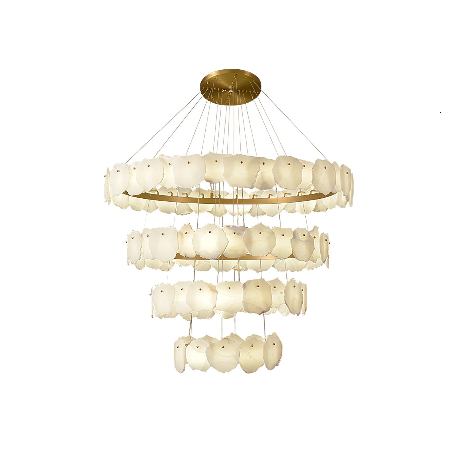 Selene Chandelier de Luxe en Albâtre - Neutralighting