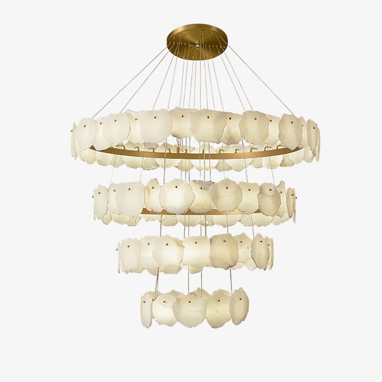 Selene Chandelier de Luxe en Albâtre - Neutralighting